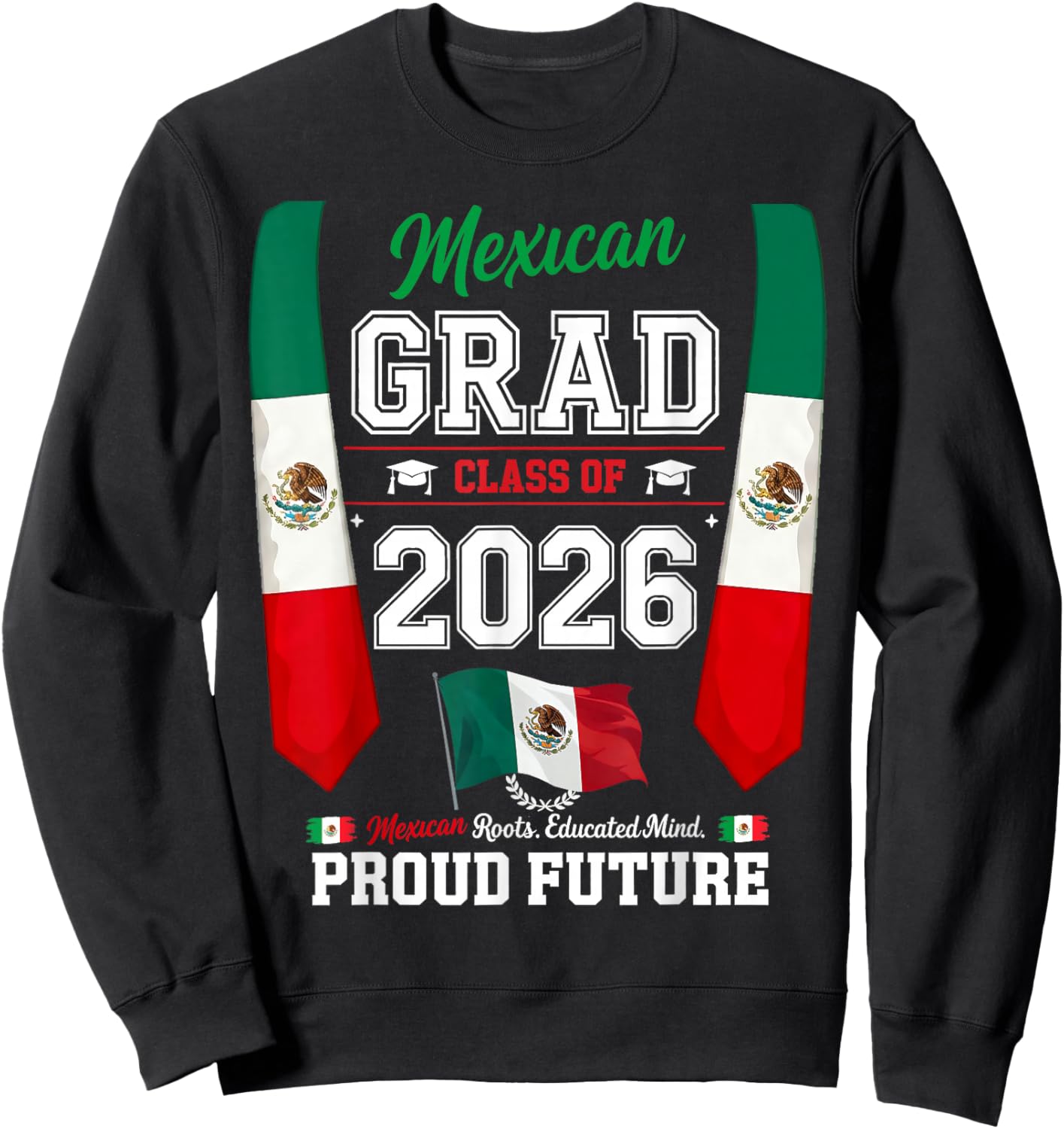 Mexican Graduation Idea for Boys & Mexico Graduate Themed Sweatshirt - Sweatshirt | Black