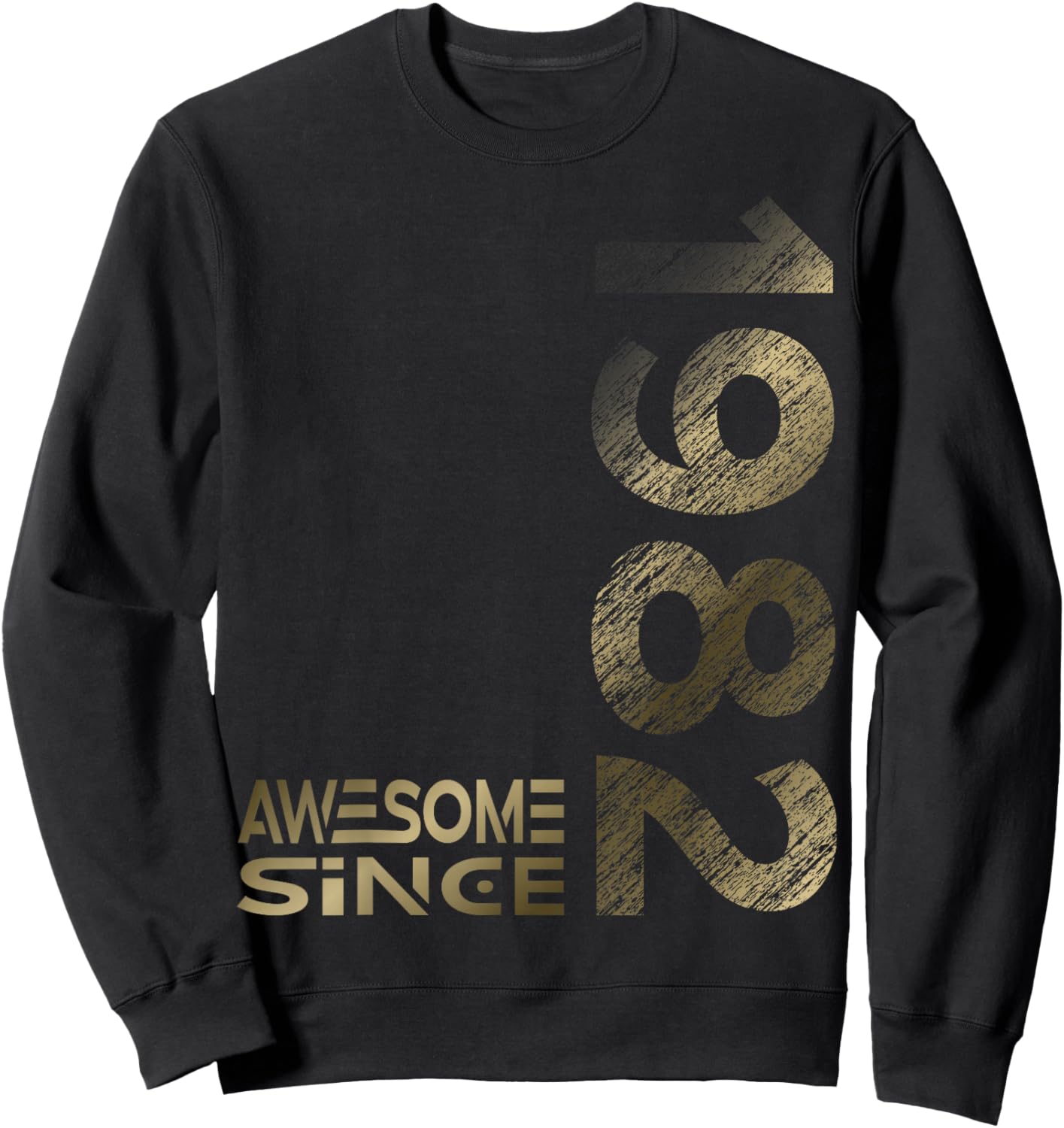 Awesome since 1982 44th Birthday Sweatshirt - Sweatshirt | Black