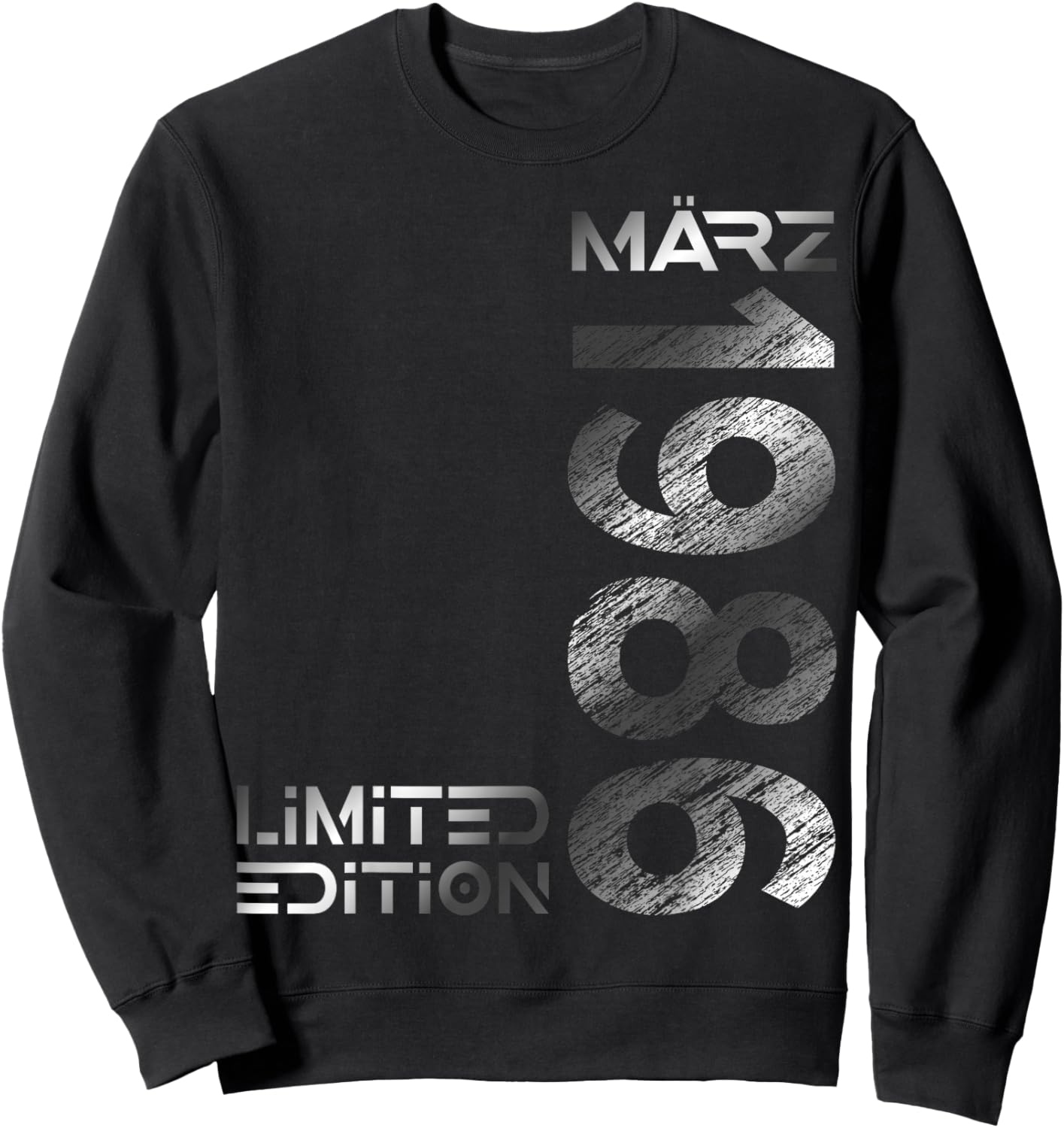 März 1986 Mann Frau 40. Geburtstag Limited Edition Sweatshirt - Sweatshirt | Black
