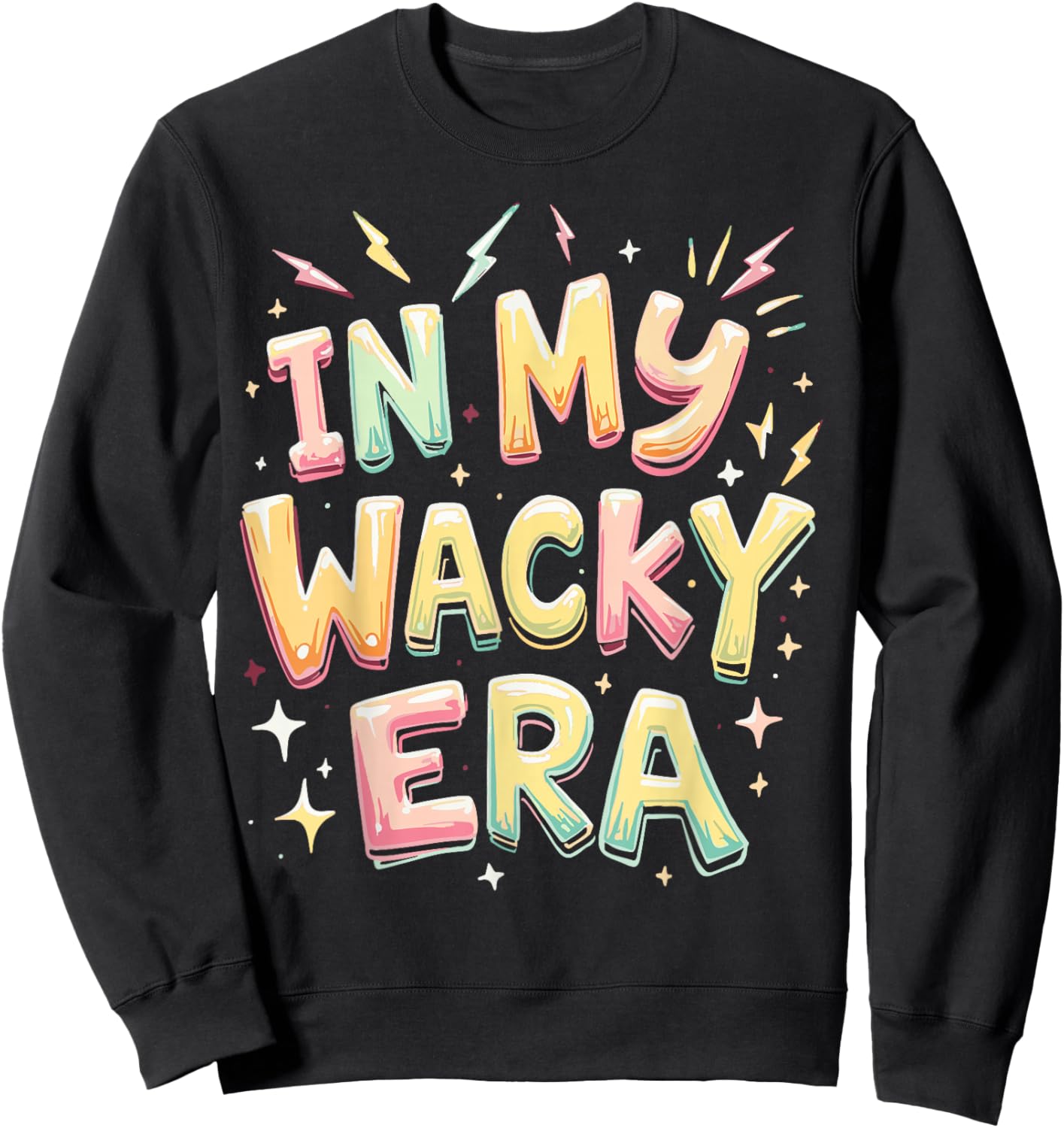 in My Wacky Era Wacky Costume Mismatch Day Outfit Sweatshirt - Sweatshirt | Black