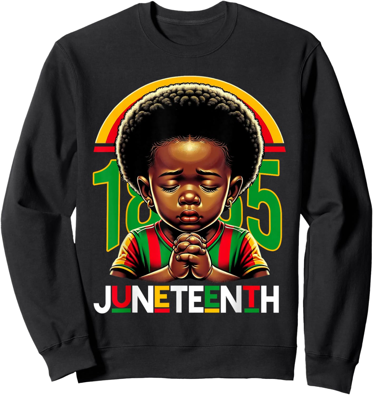 Kids Juneteenth Prince 1865 Black History Month Toddler Boy Sweatshirt - Sweatshirt | Black