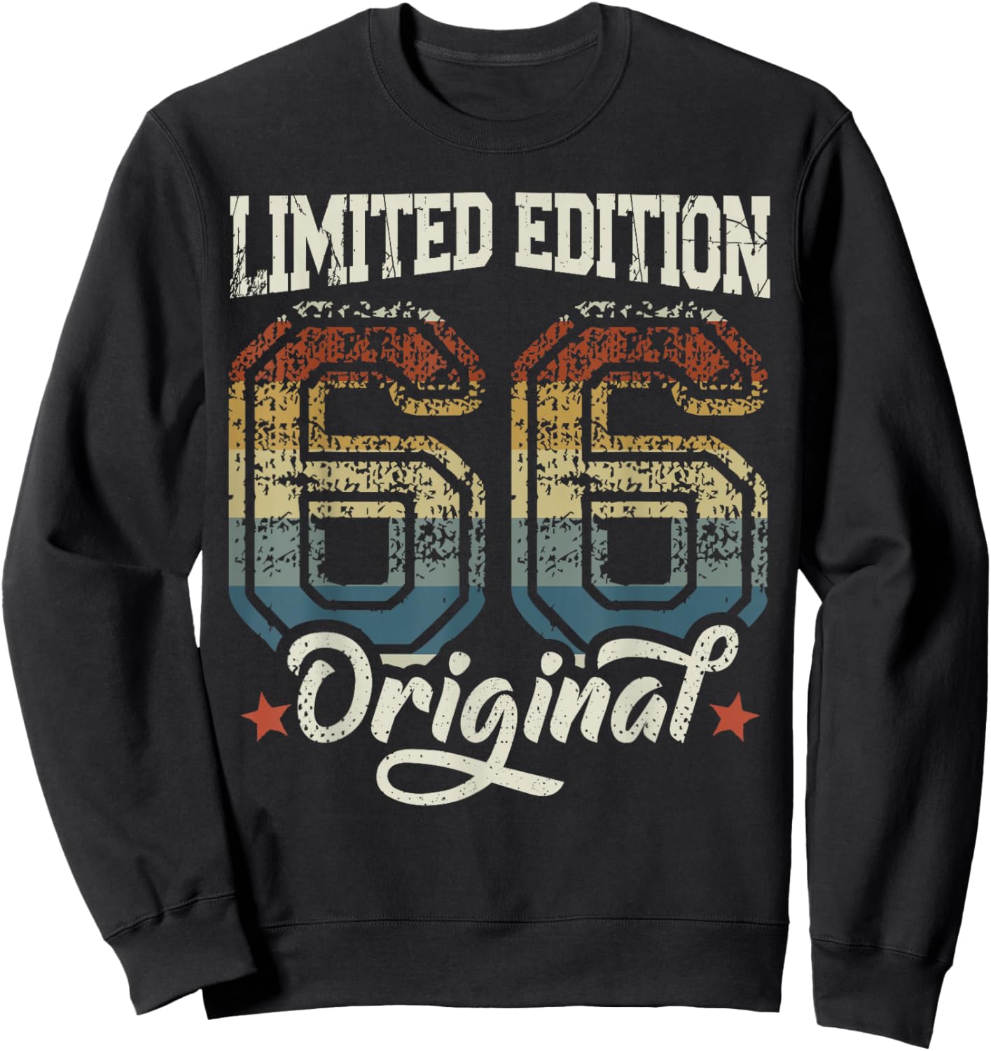60th Birthday Man Woman 60 Years 1966 Funny Gift Sweatshirt - Sweatshirt | Black