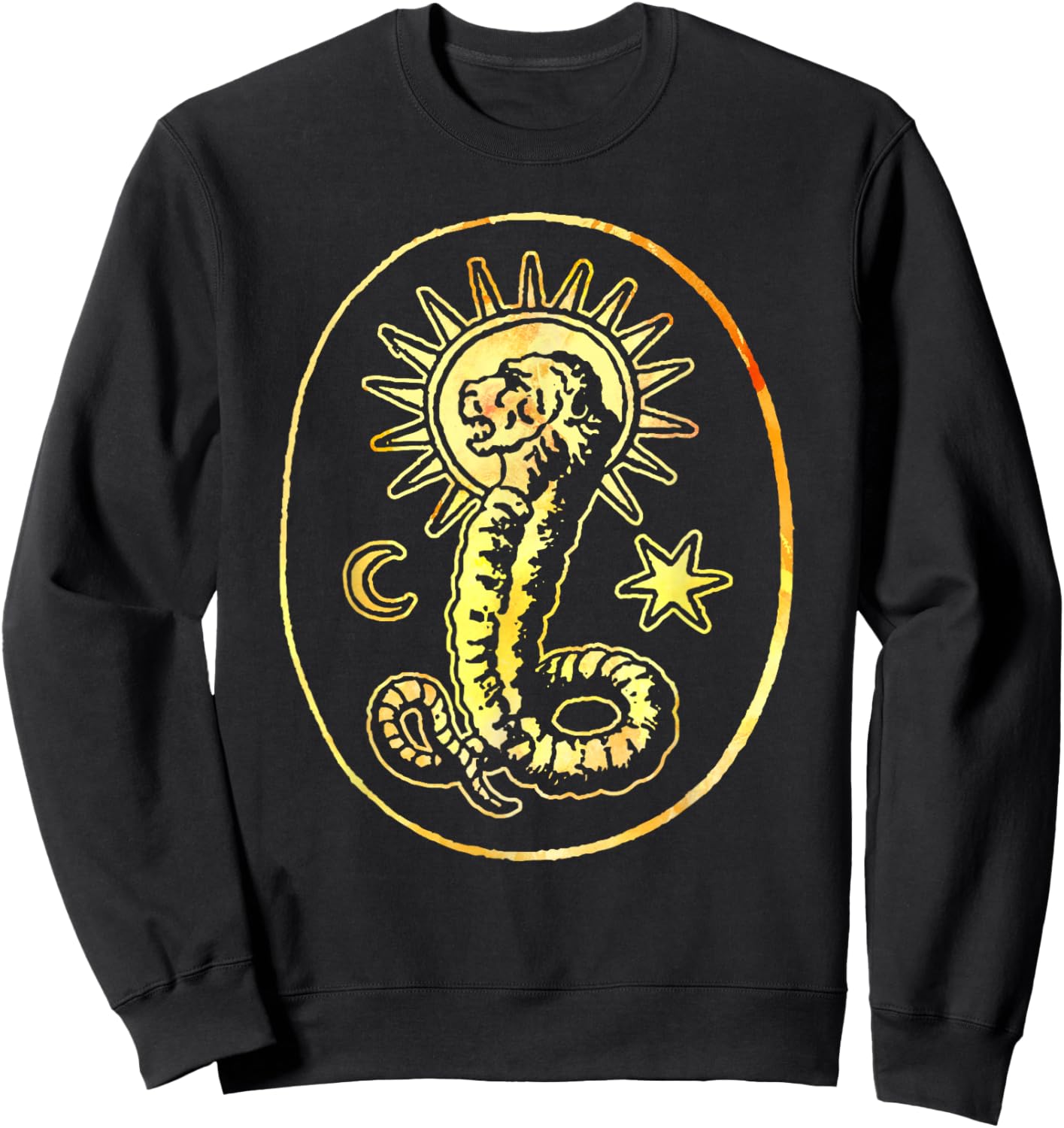 Gnostic Demiurge Chnoubis Abraxas Gnosis Lion Serpent Sweatshirt - Sweatshirt | Black
