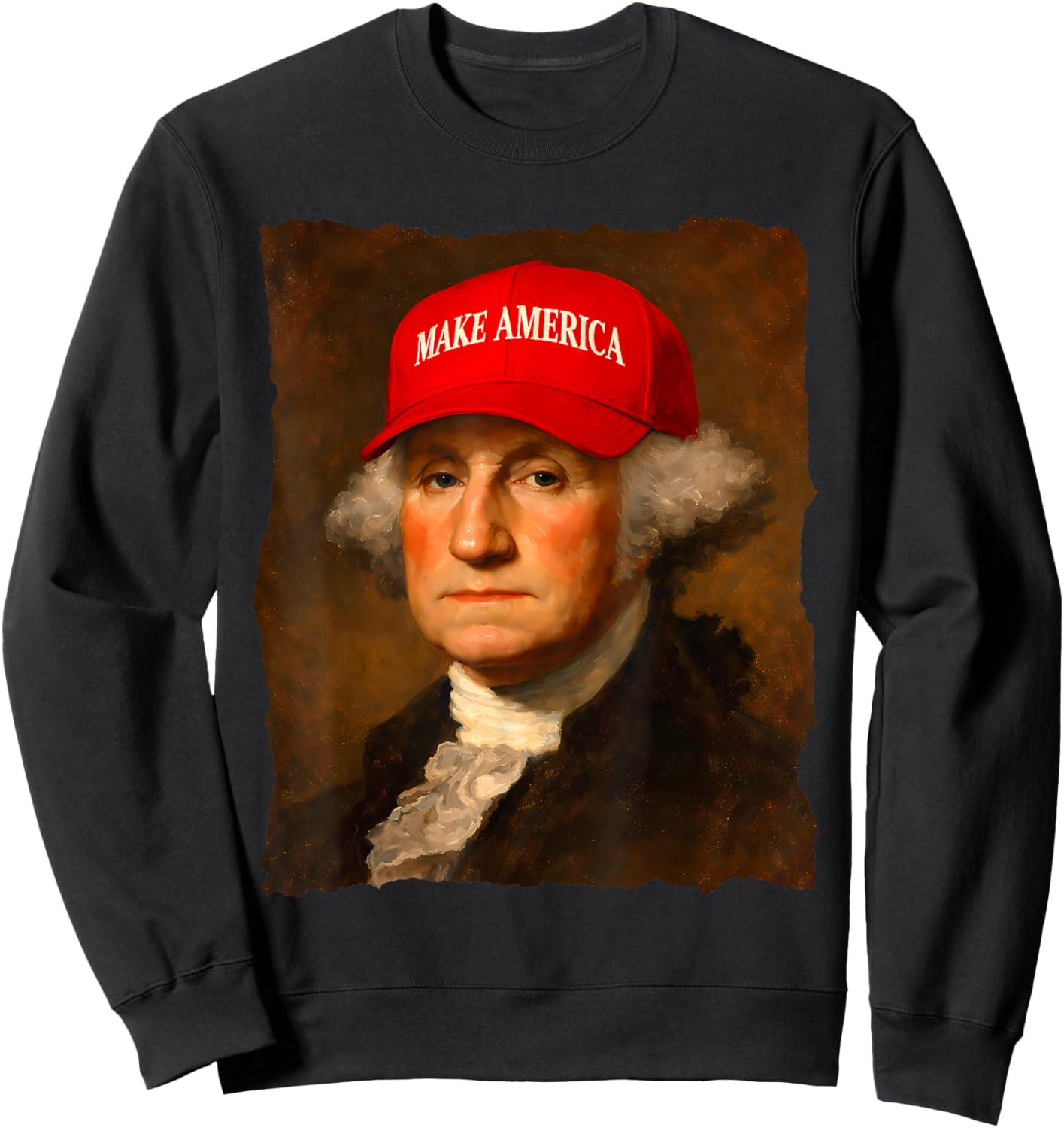 George Washington Make America Sweatshirt - Sweatshirt | Black