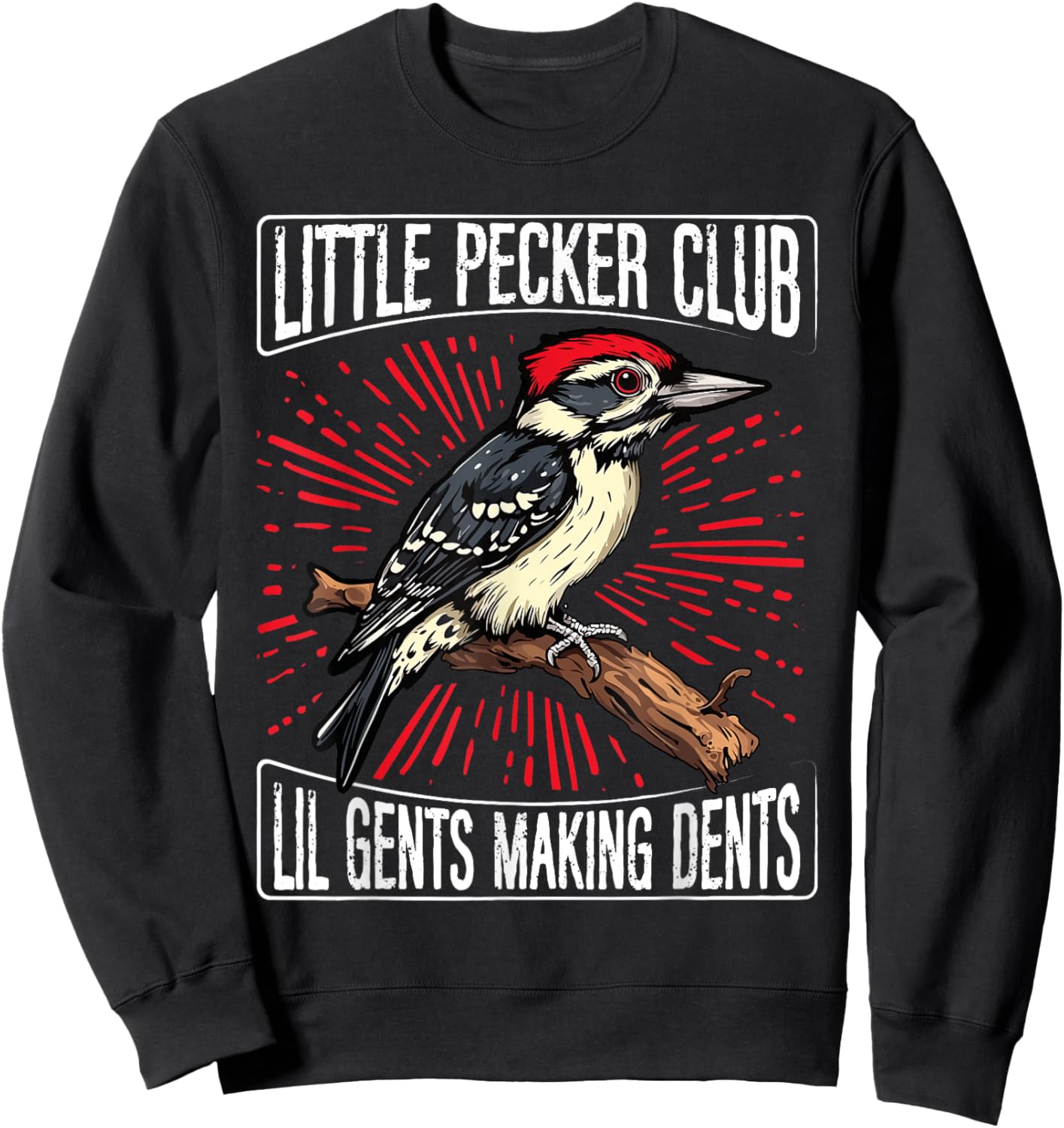 Little Pecker Club Lil Gents Making Dents Sweatshirt - Sweatshirt | Black