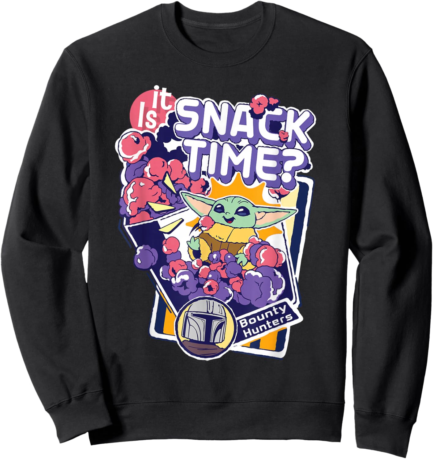 Star Wars: The Mandalorian and Grogu Is It Snack Time? Sweatshirt - Sweatshirt | Black
