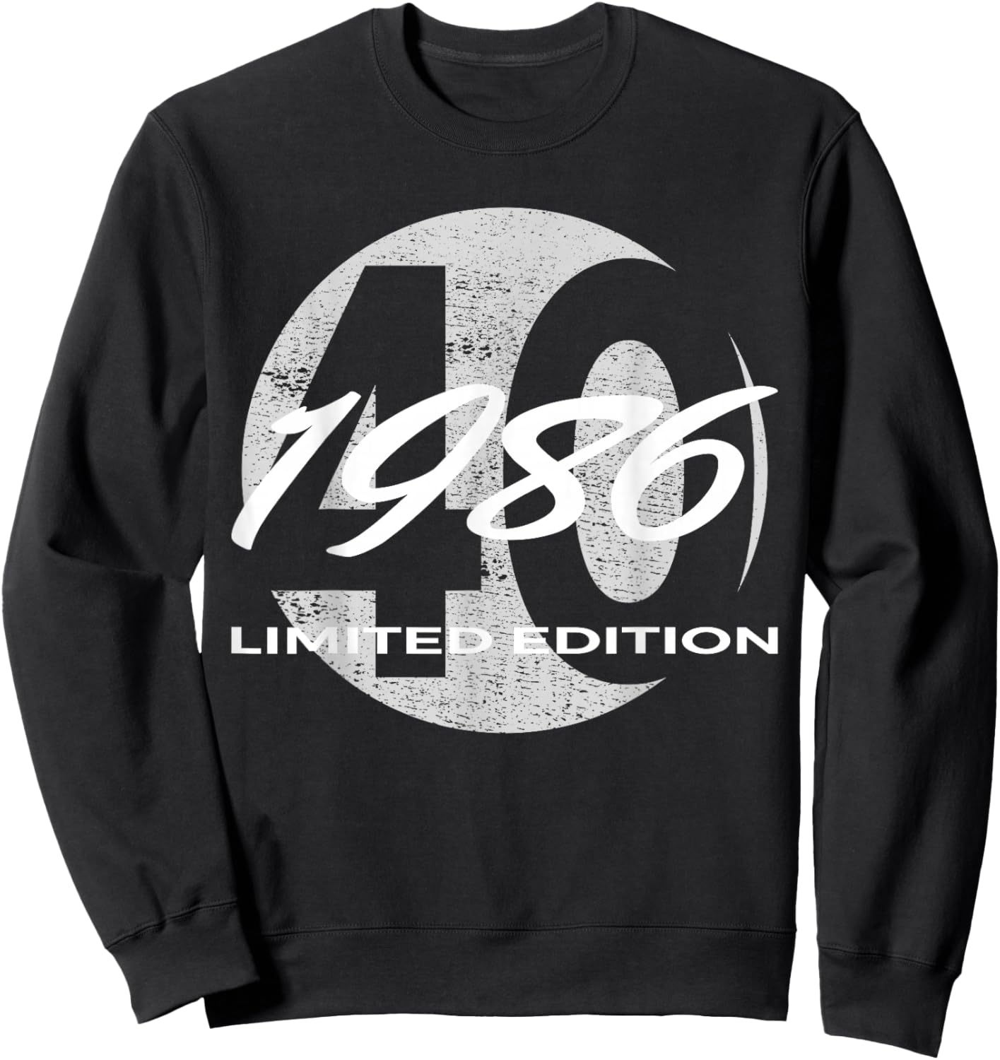40th Birthday Man Woman 40 Years 1986 Funny Gift Sweatshirt - Sweatshirt | Black