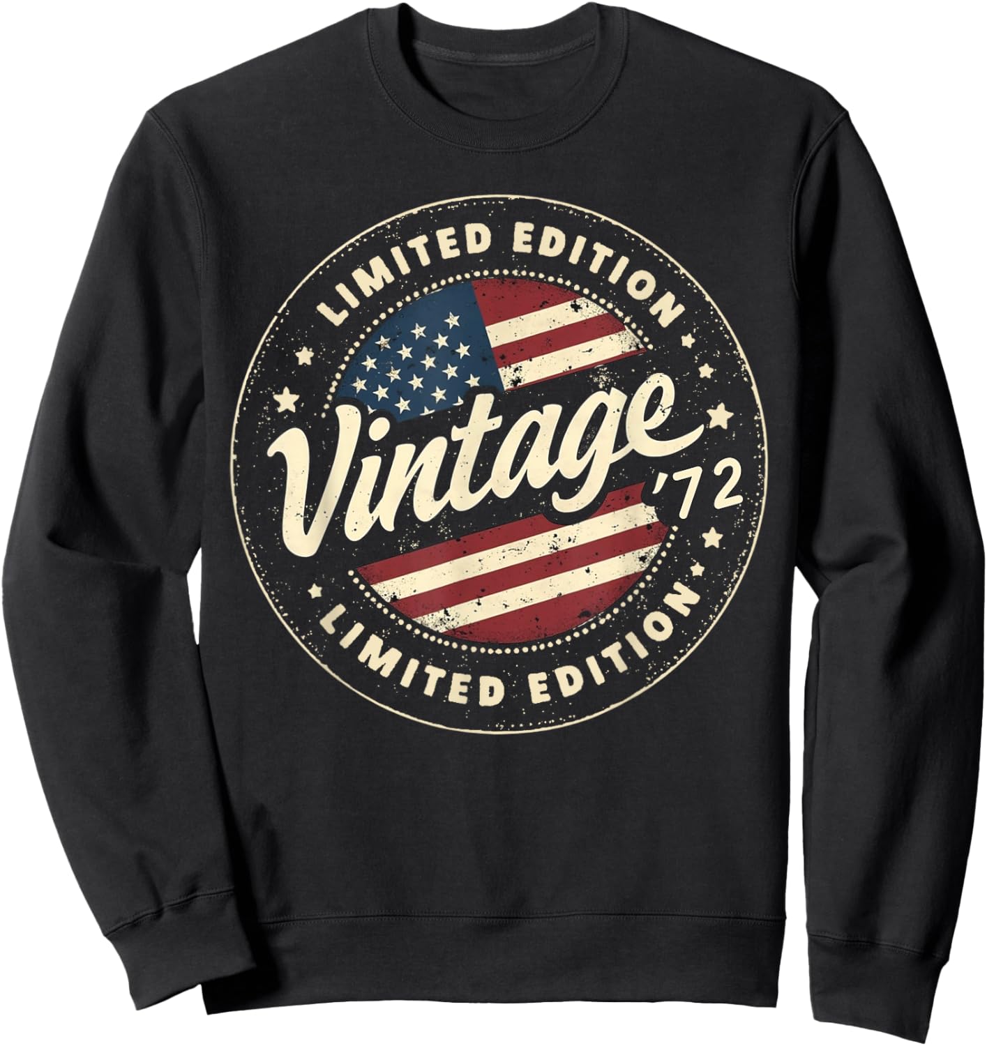 Vintage 53rd birthday men Born 1972 53 years old Bday Sweatshirt - Sweatshirt | Black