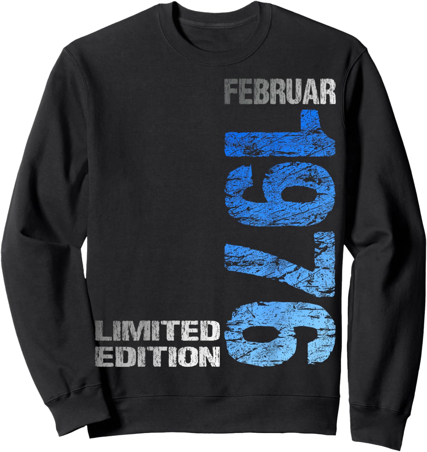 February 1976 Man Woman 50th Birthday Limited Edition Sweatshirt - Sweatshirt | Black
