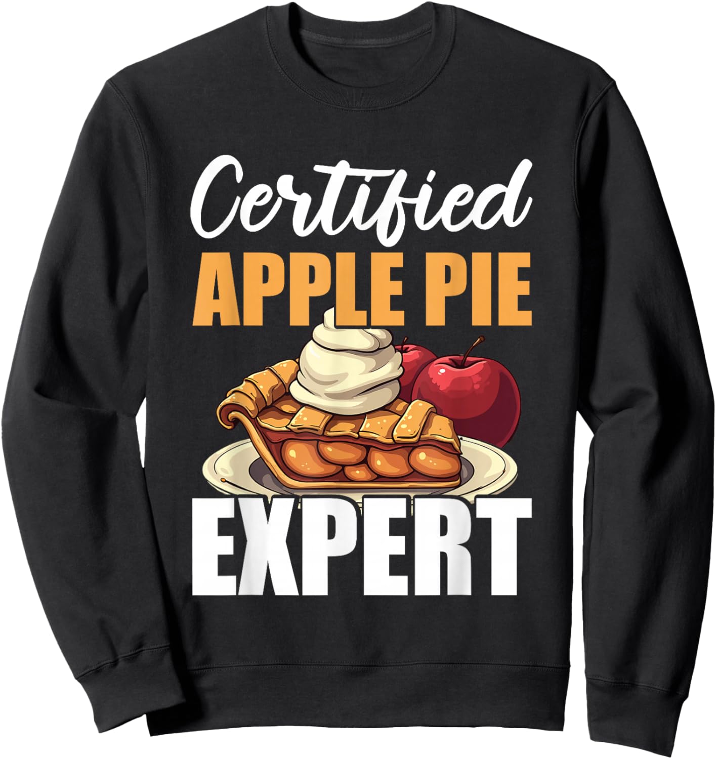 Apple Pie Food Sweatshirt - Sweatshirt | Black