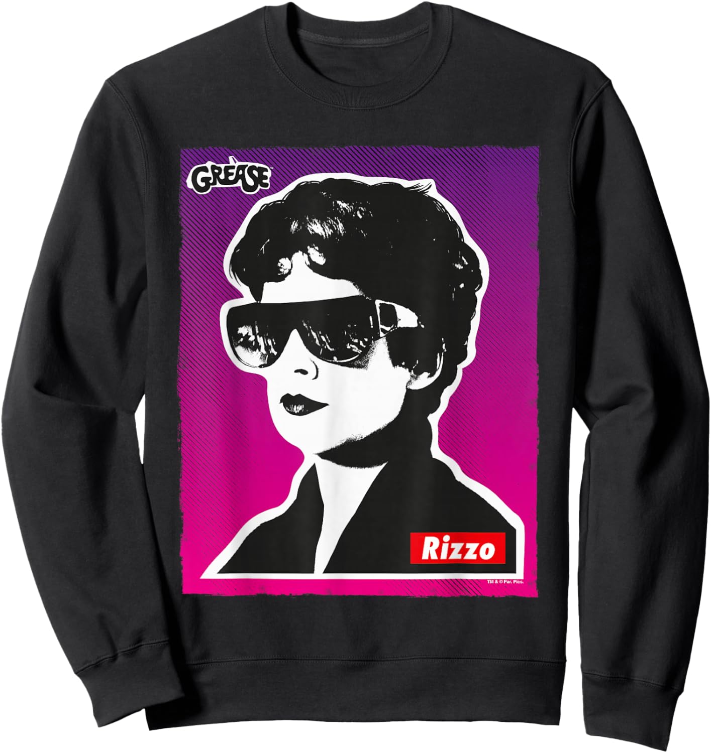 Grease Rizzo Portrait Pink Ladies Sweatshirt - Sweatshirt | Black