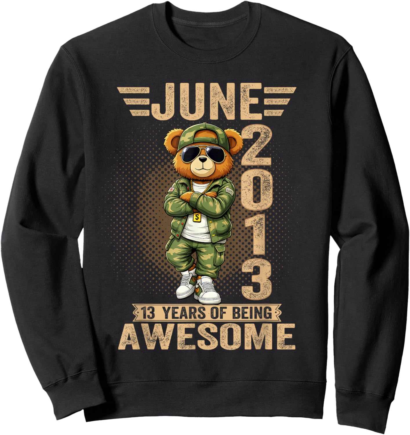 Décorations d'anniversaire 13 Juin 2013 pour Homme 13 Ans Sweatshirt - Sweatshirt | Black