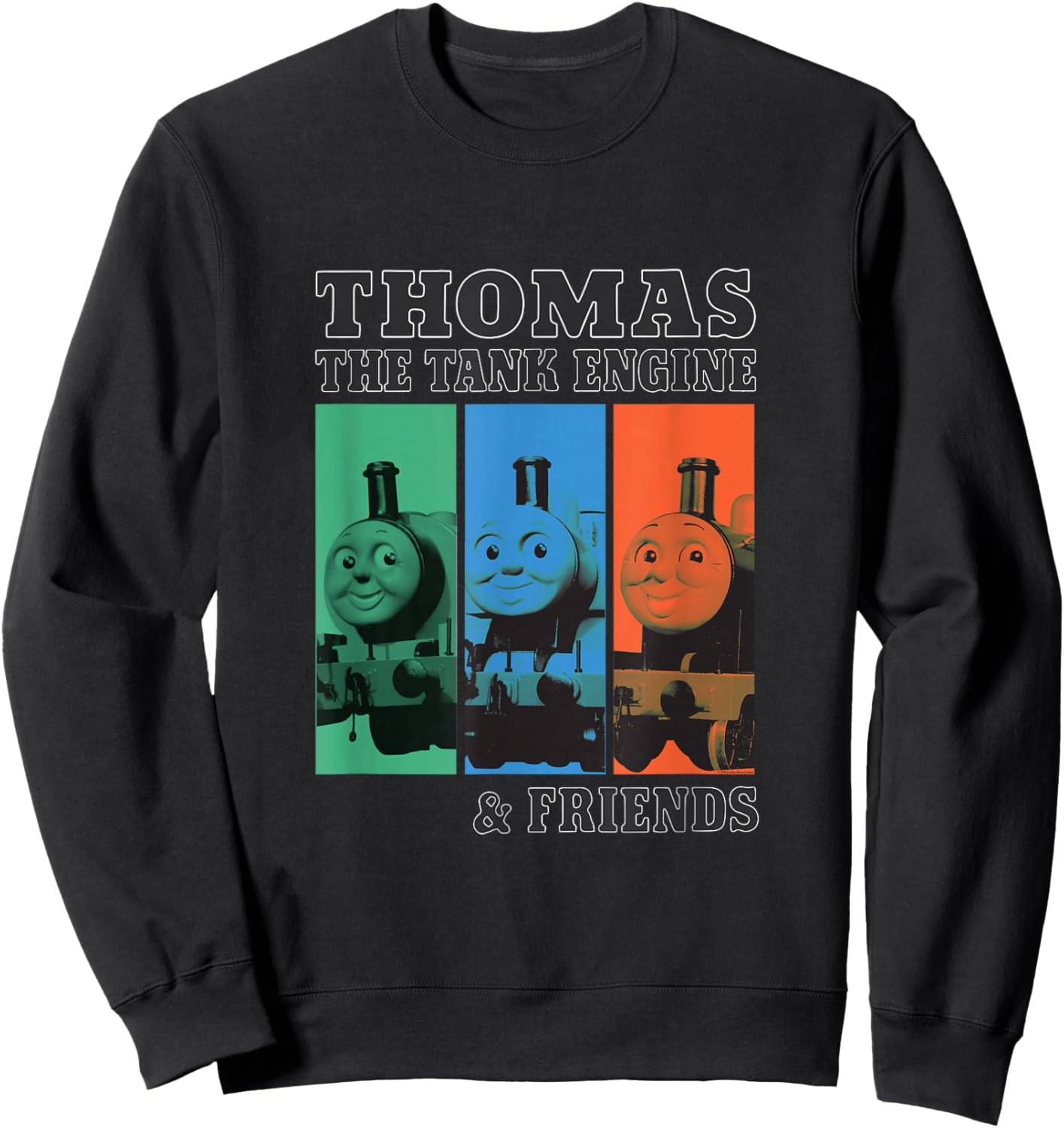 Thomas & Friends - Thomas The Tank Engine & Friends Grid Sweatshirt - Sweatshirt | Black