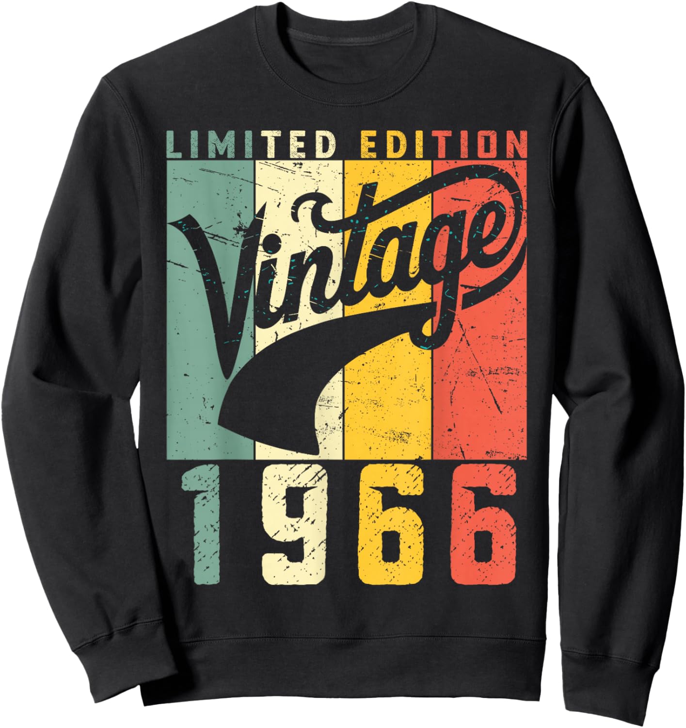 60 Years Old Legend Since 1966 Men's Women's 60th Birthday Sweatshirt - Sweatshirt | Black