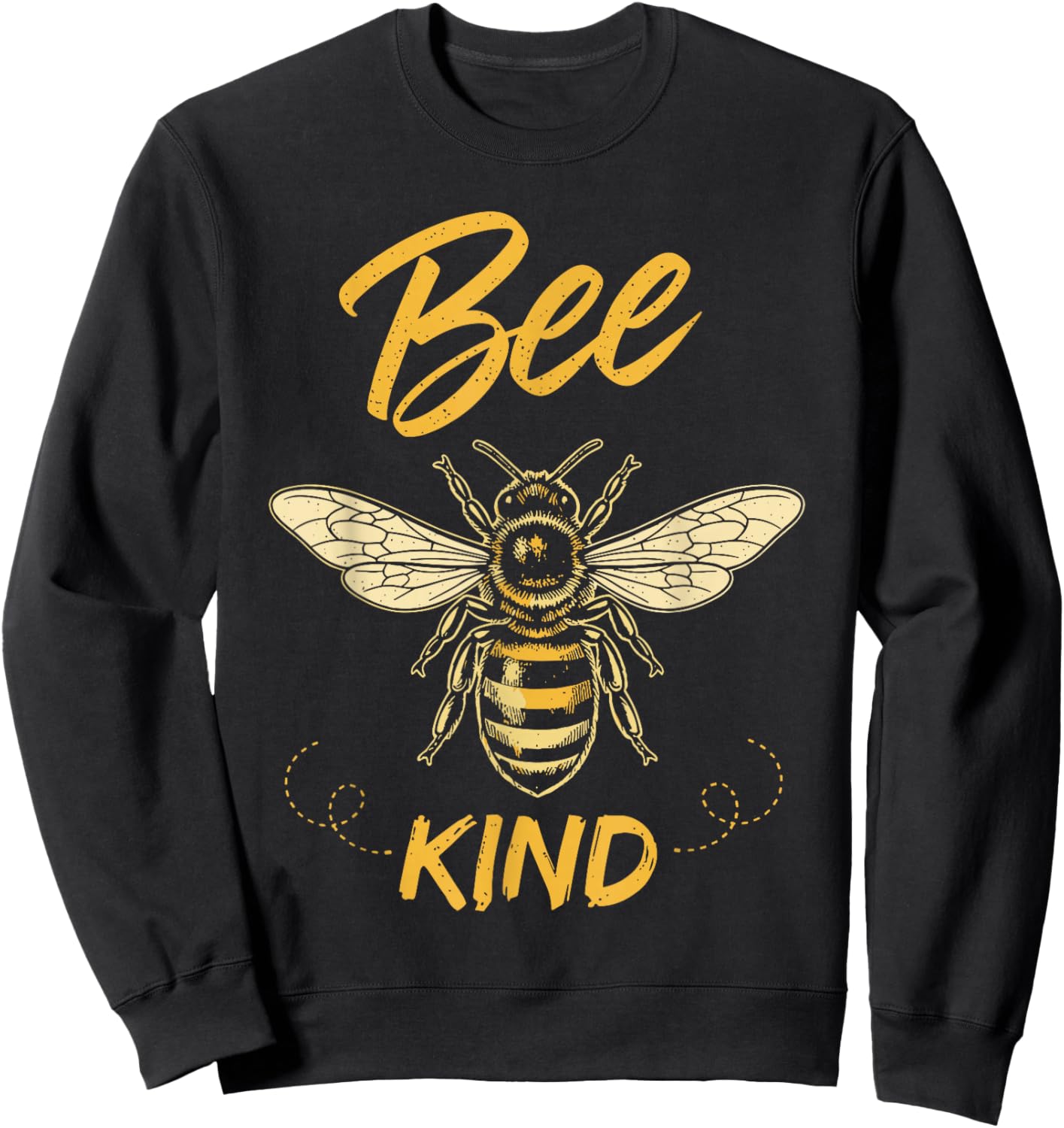 Bee Kind Shirt Kids Girls, Cute Be Kind Kindness Sweatshirt - Sweatshirt | Black