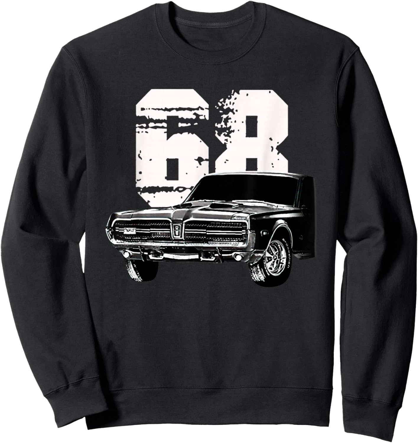1968 68 Mercury classic Cougar Vinatge cars Sweatshirt - Sweatshirt | Black