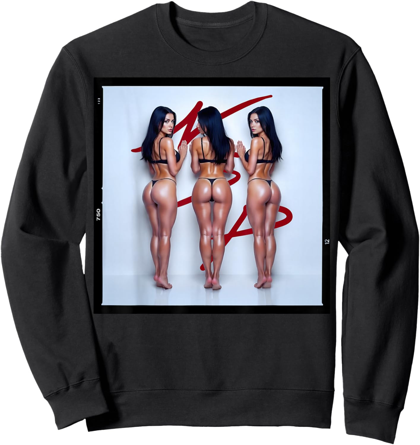 Pinup Girl Men's "Seeing Triple" Sweatshirt - Sweatshirt | Black
