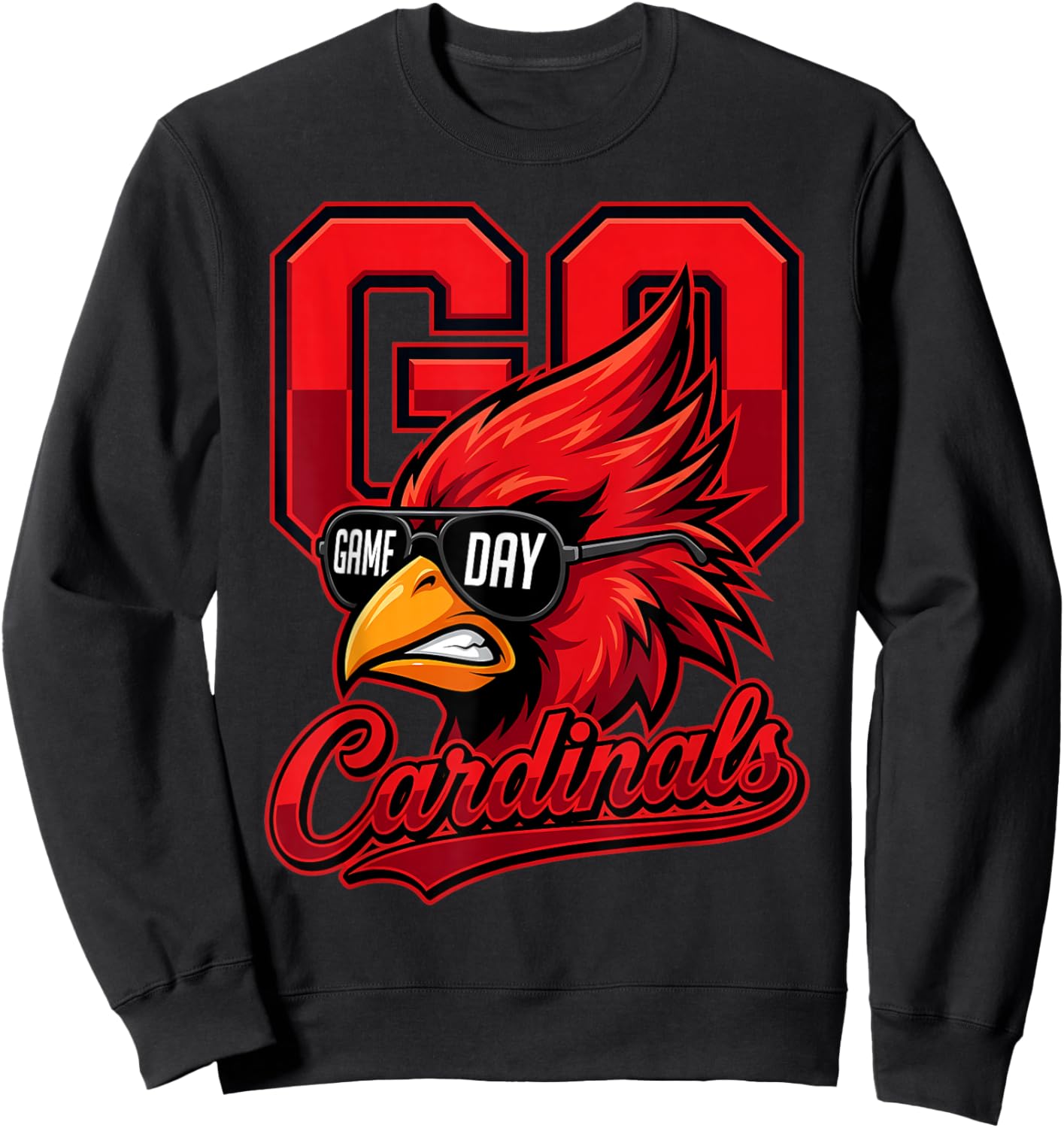 Cardinals Vintage Design Men Women Kids Sweatshirt - Sweatshirt | Black