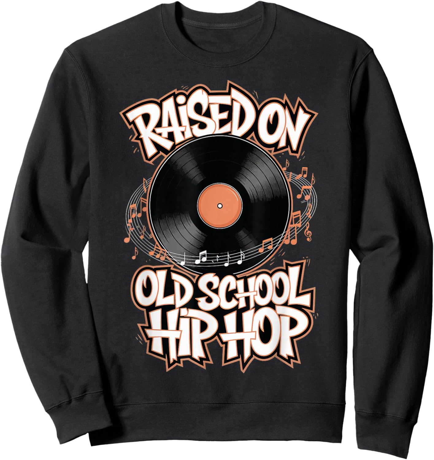 Raised On Old School Hip Hop Sweatshirt - Sweatshirt | Black