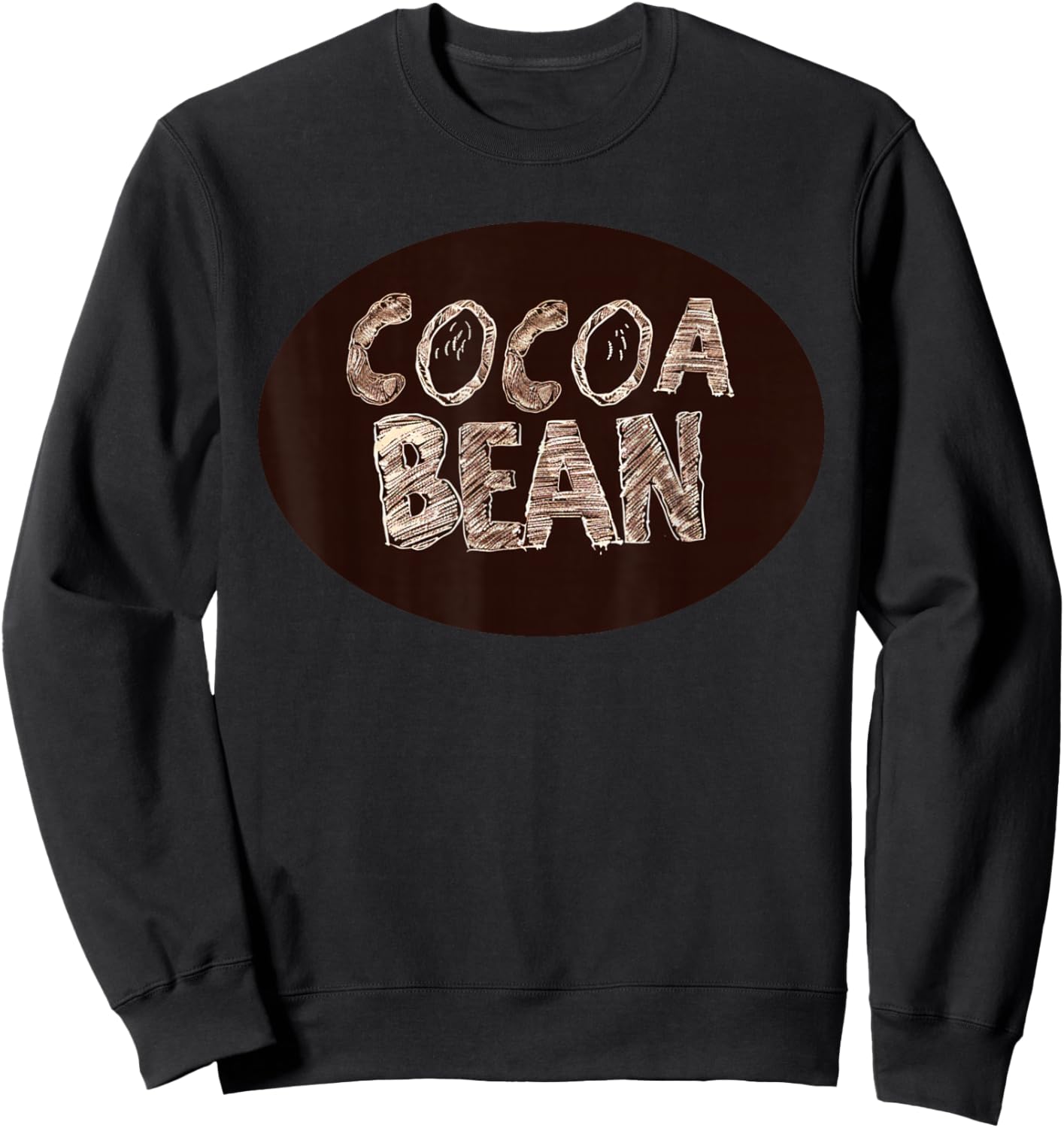 Funny Cocoa Bean Costume for Chocolate Boys and Girls Sweatshirt - Sweatshirt | Black
