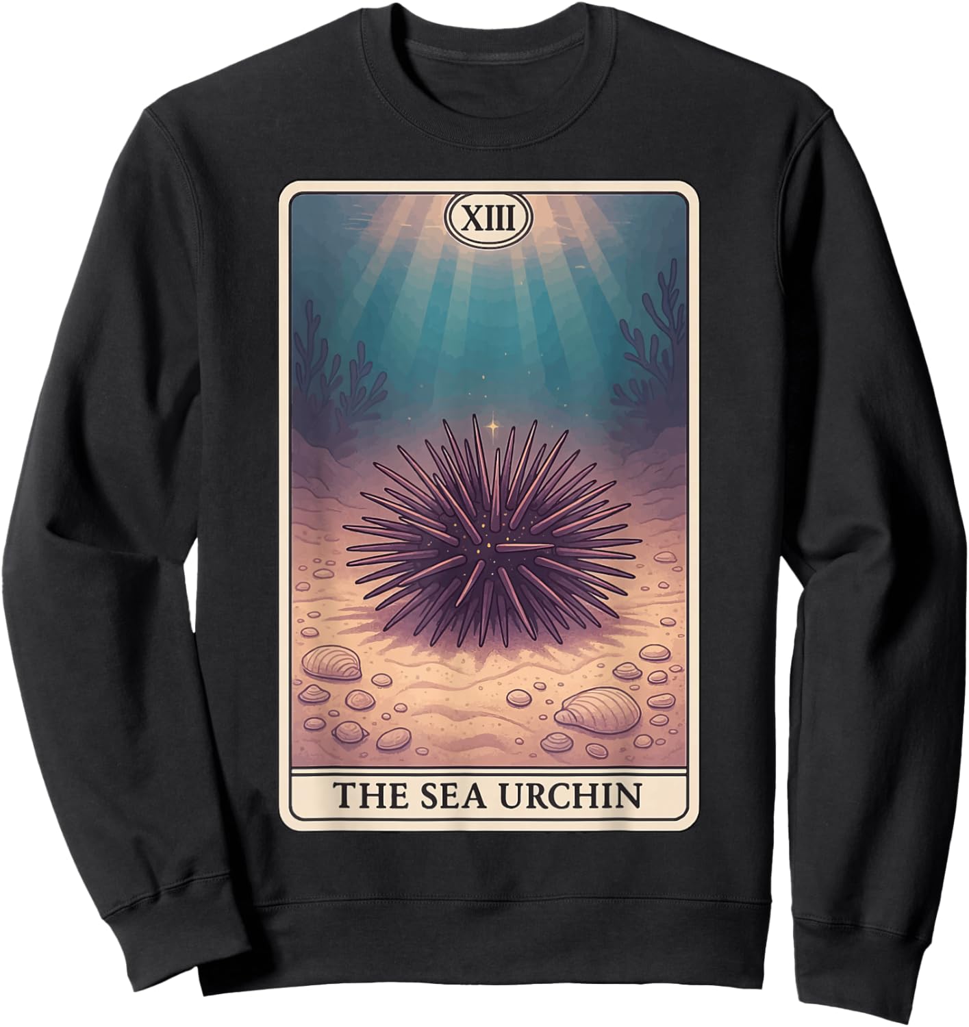 The Sea Urchin Tarot Card Sweatshirt - Sweatshirt | Black