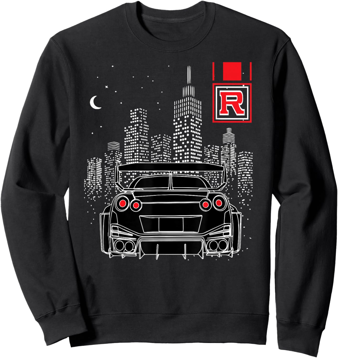 RHW City Street Racing Ikonischer Sportwagen GT R 35 JDM Meme-Münze Sweatshirt - Sweatshirt | Black