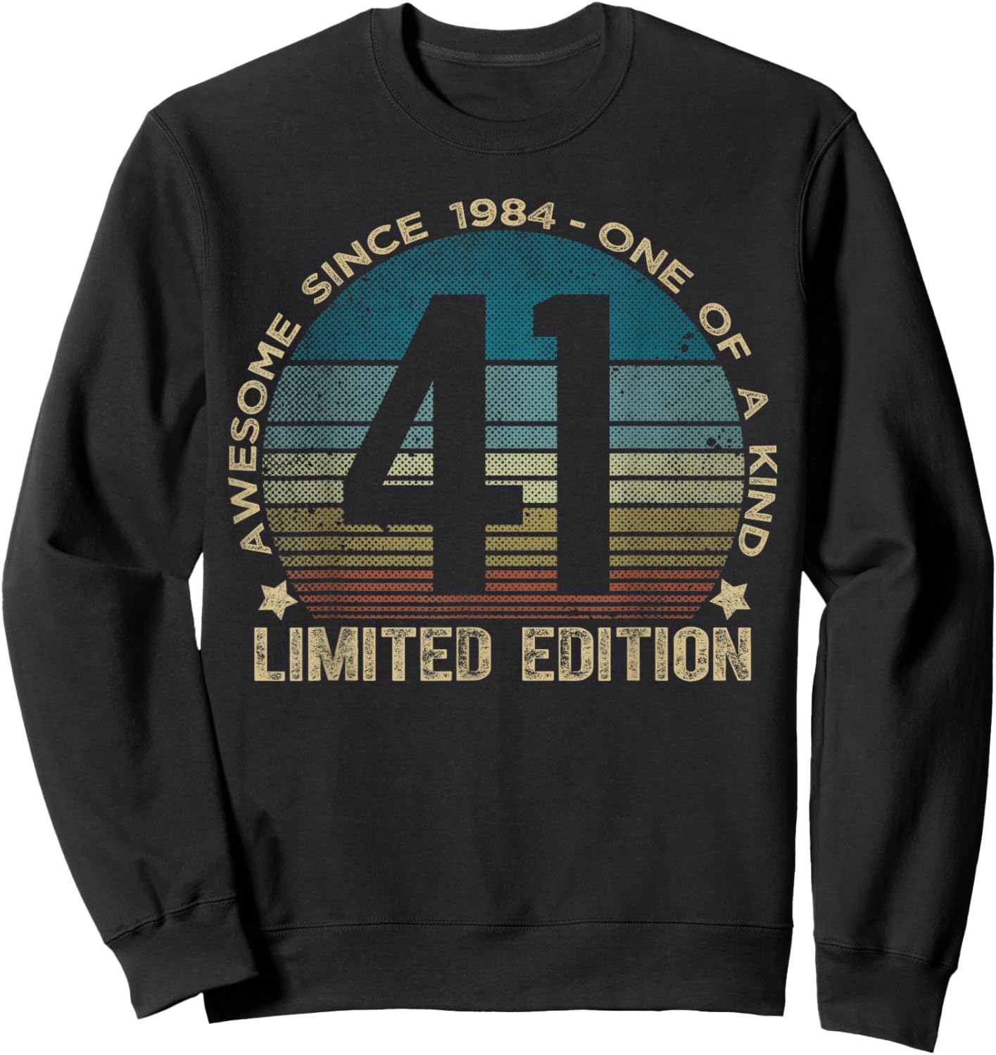 41 Year Old Gifts Vintage 1984 Limited Edition 41st Birthday Sweatshirt - Sweatshirt | Black