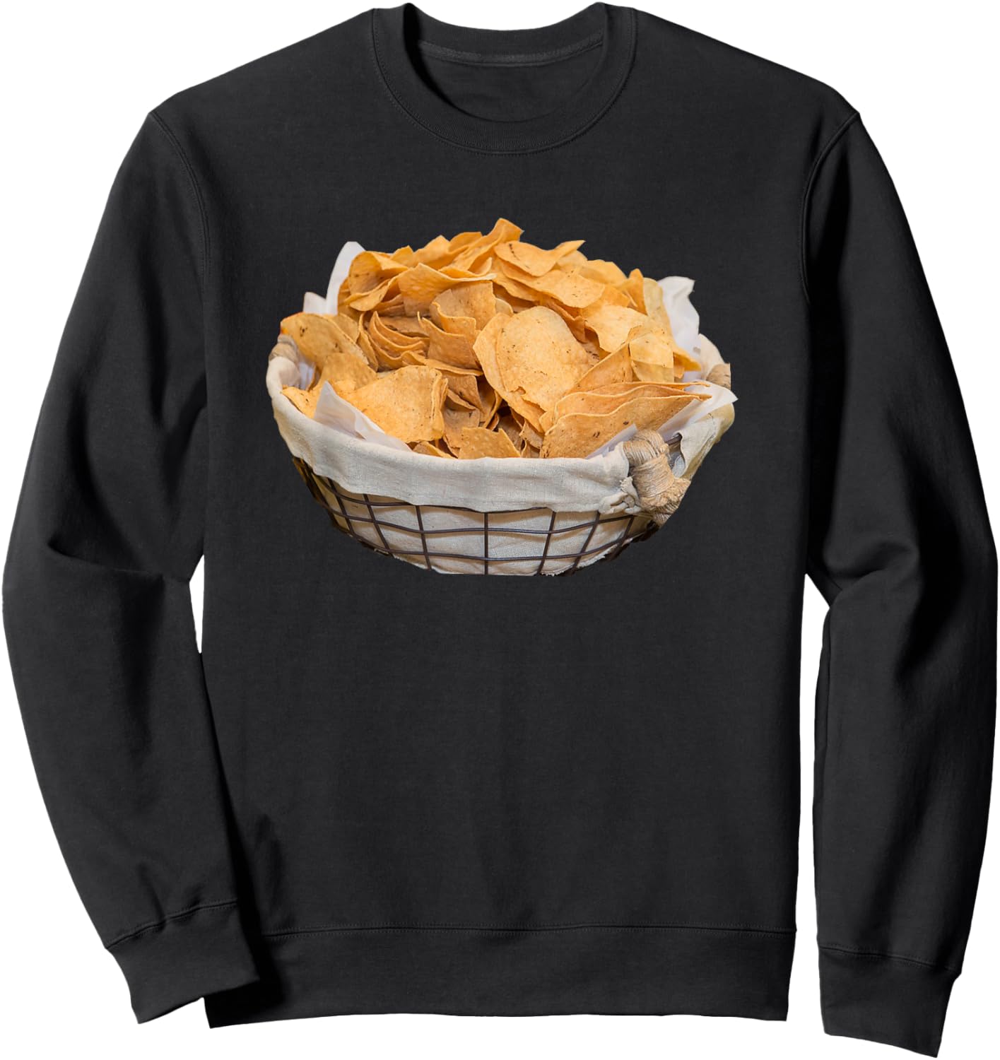 Tortilla Chips Halloween Costume Crunchy Corn Chips Snack Sweatshirt - Sweatshirt | Black
