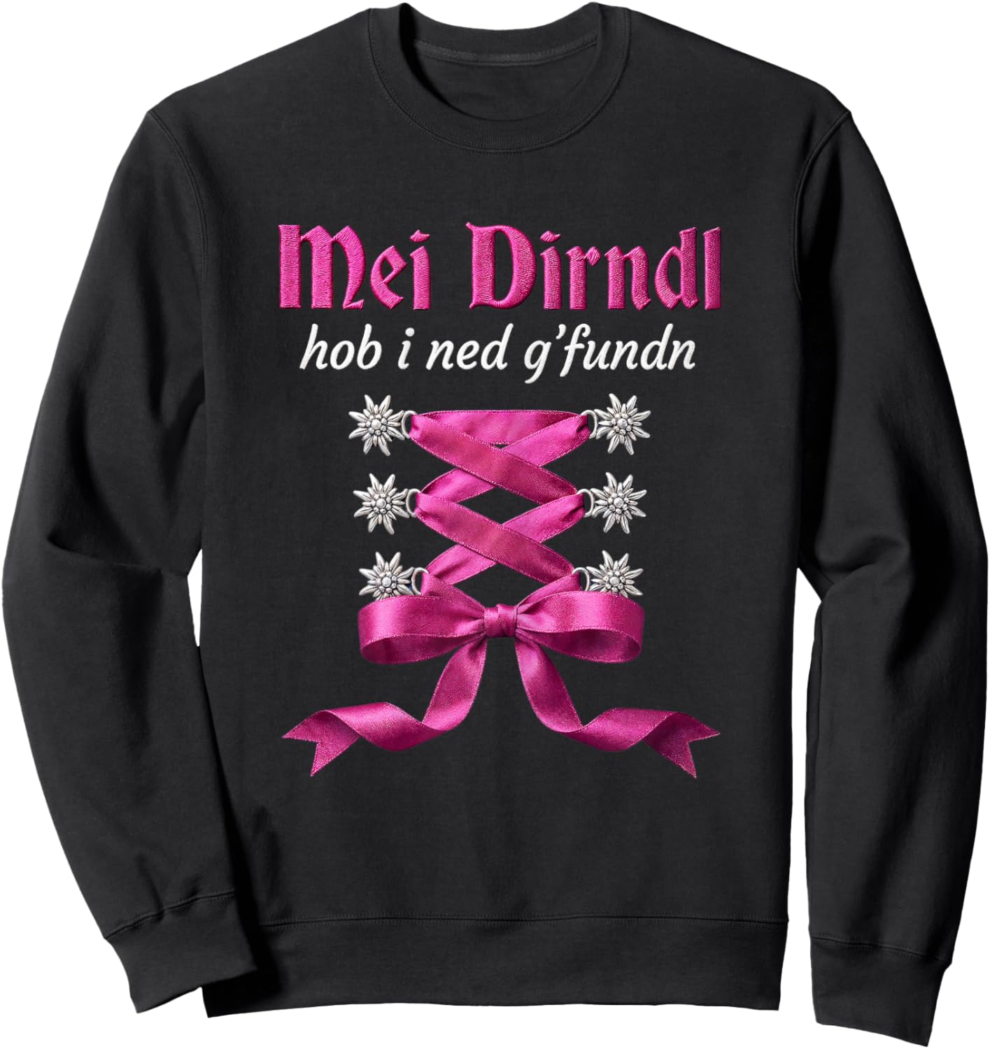 Trachtenshirt Damen Trachten Passend für Oktoberfest Sweatshirt - Sweatshirt | Black