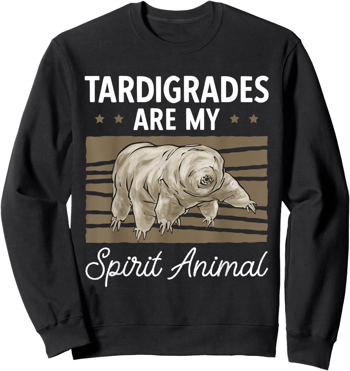 Tardigrade Water Bear Spirit Animal Tardigrade Sweatshirt - Sweatshirt | Black