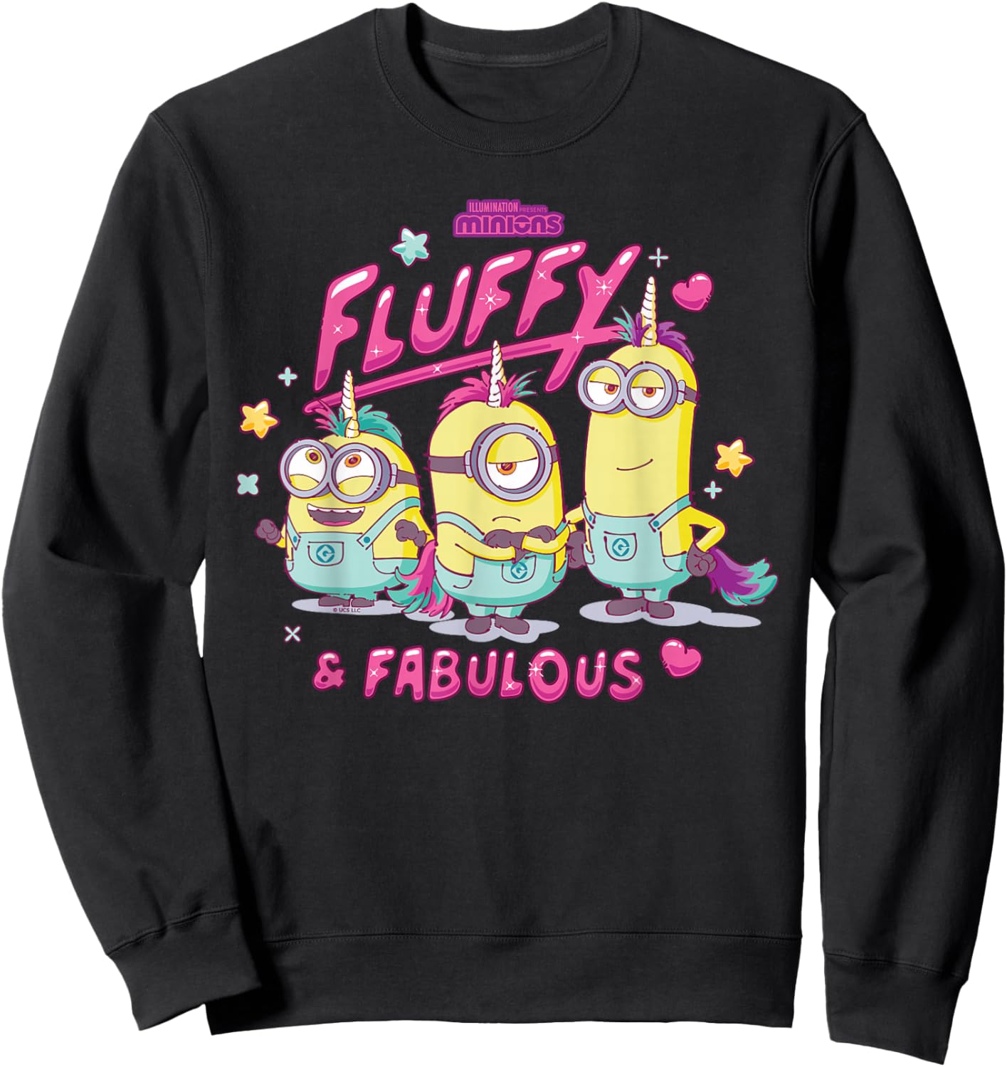 Minions Fluffy & Fabulous Sweatshirt - Sweatshirt | Black