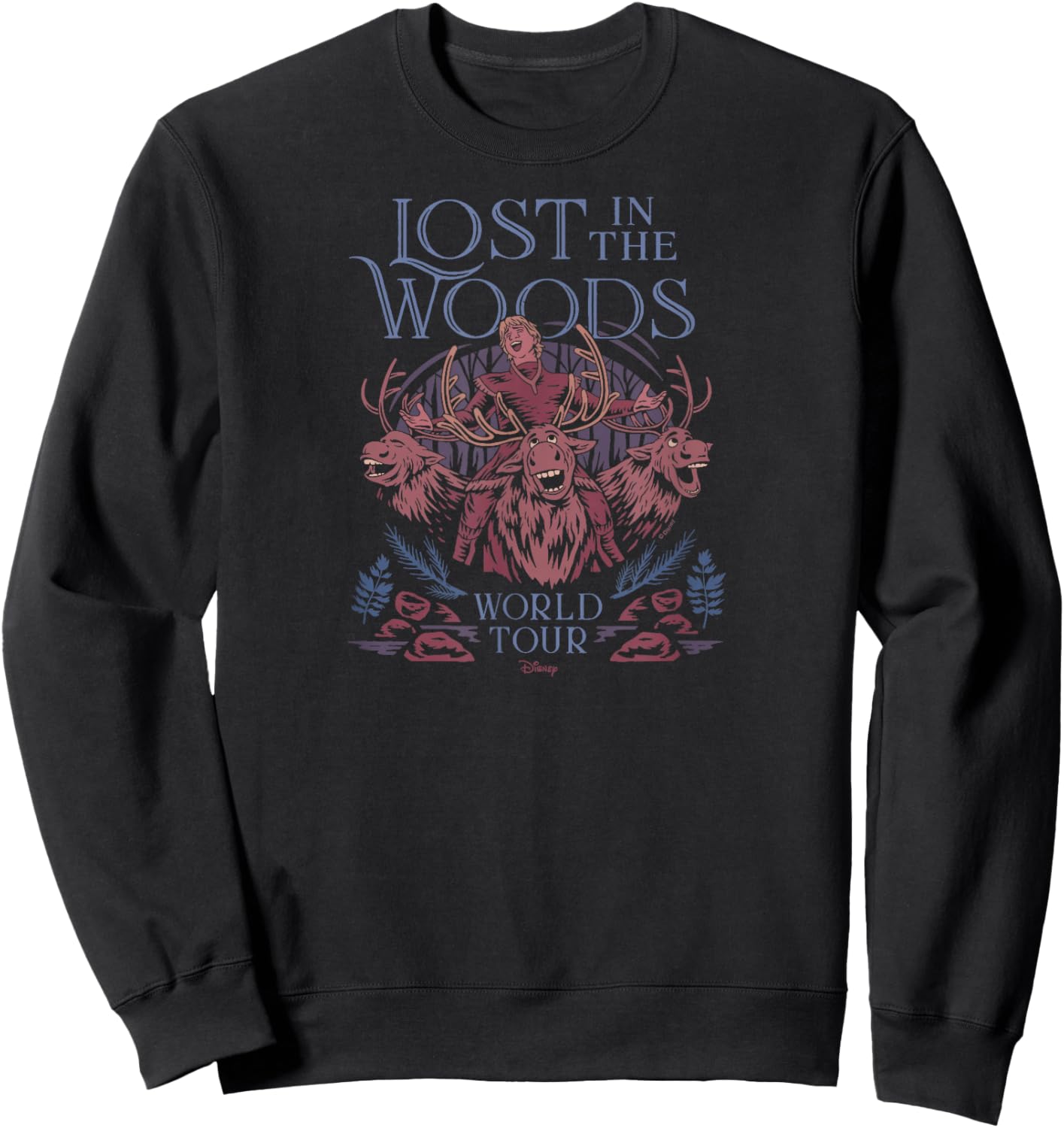 Frozen 2 - Sven - Lost in The Woods Tour Sweatshirt - Sweatshirt | Black