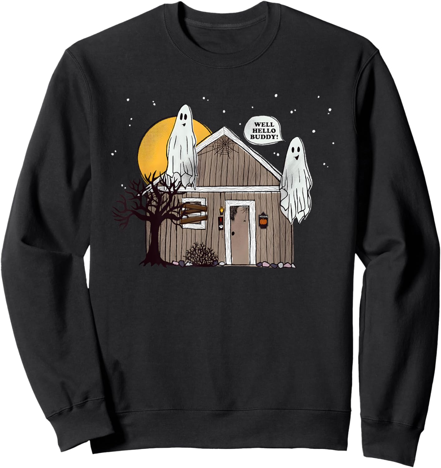 Well Hello Buddy Halloween 2024 Sweatshirt - Sweatshirt | Black