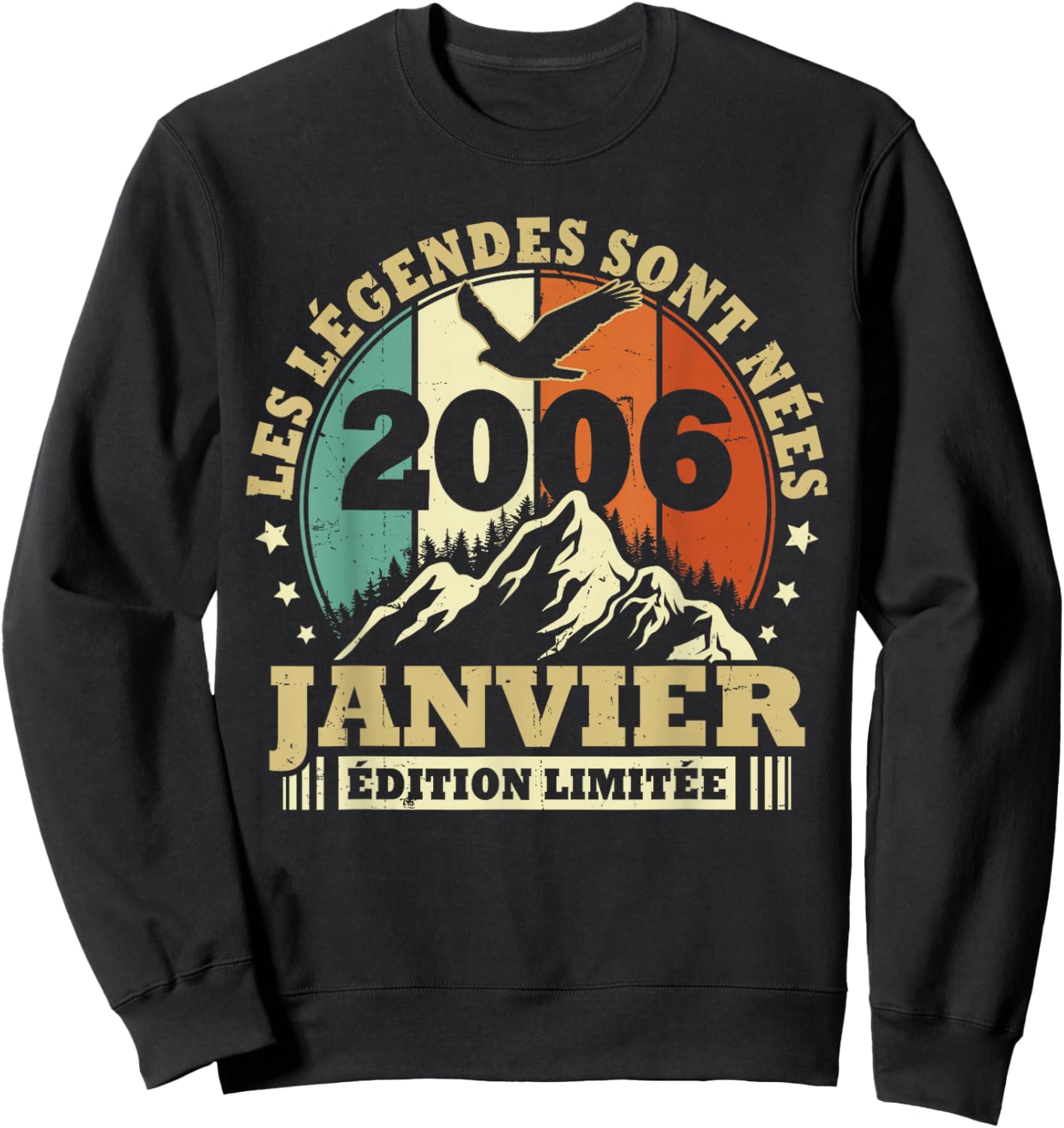 Legends are Born in January 2006, Birthday 20 Years Sweatshirt - Sweatshirt | Black