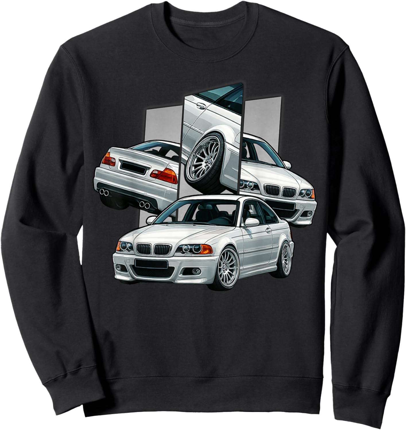 Alte deutsche Klassische Autos E46 Drifting Tuning Shirt Sweatshirt - Sweatshirt | Black