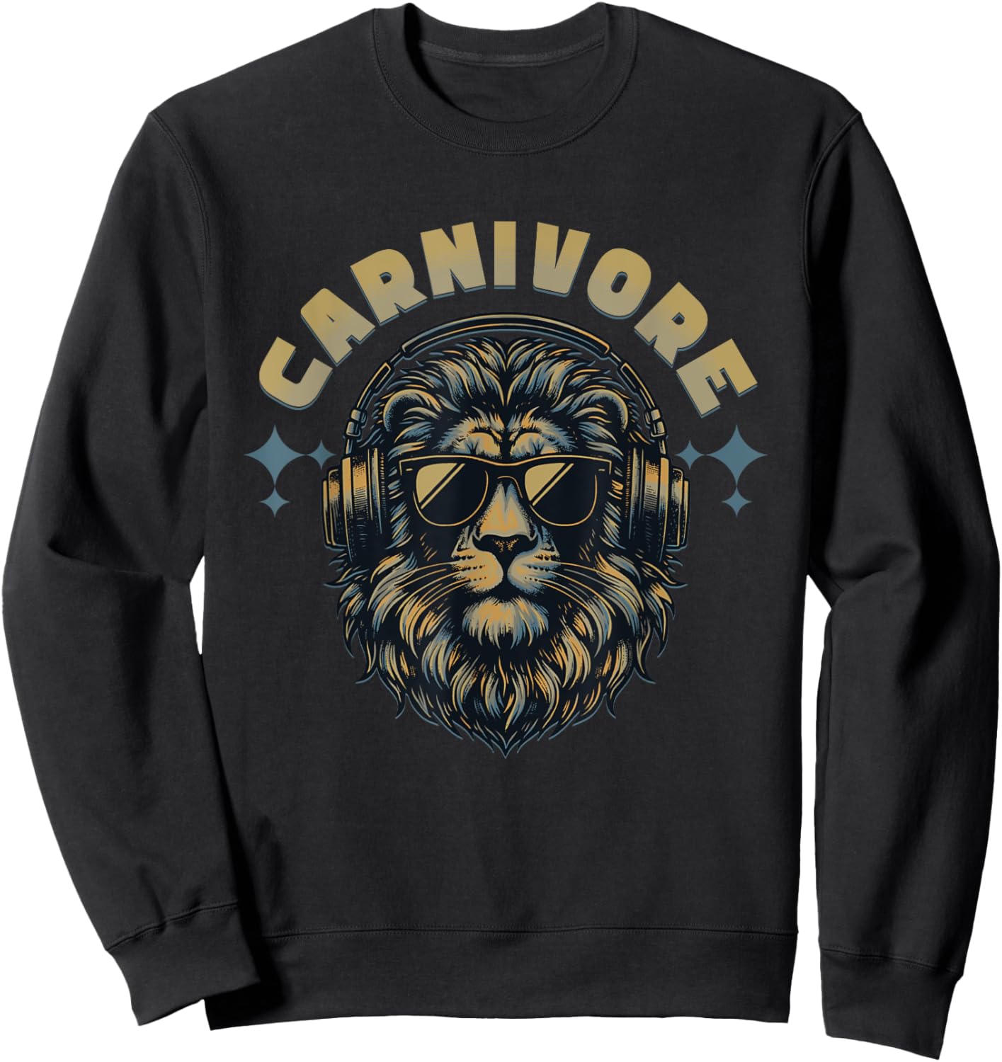 Carnivore: Zero Carb Lion Diet Lifestyle Sweatshirt - Sweatshirt | Black