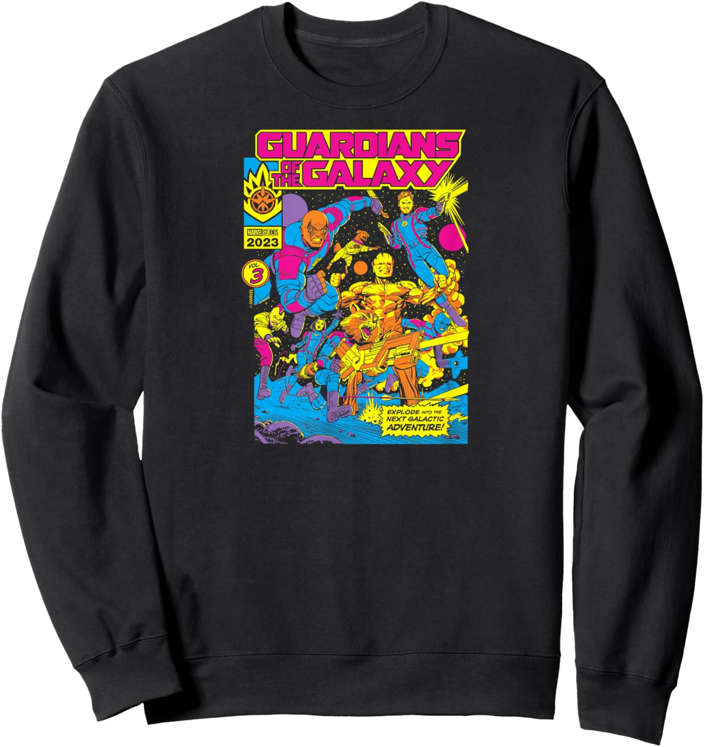 Guardians of The Galaxy - Blacklight Sweatshirt - Sweatshirt | Black