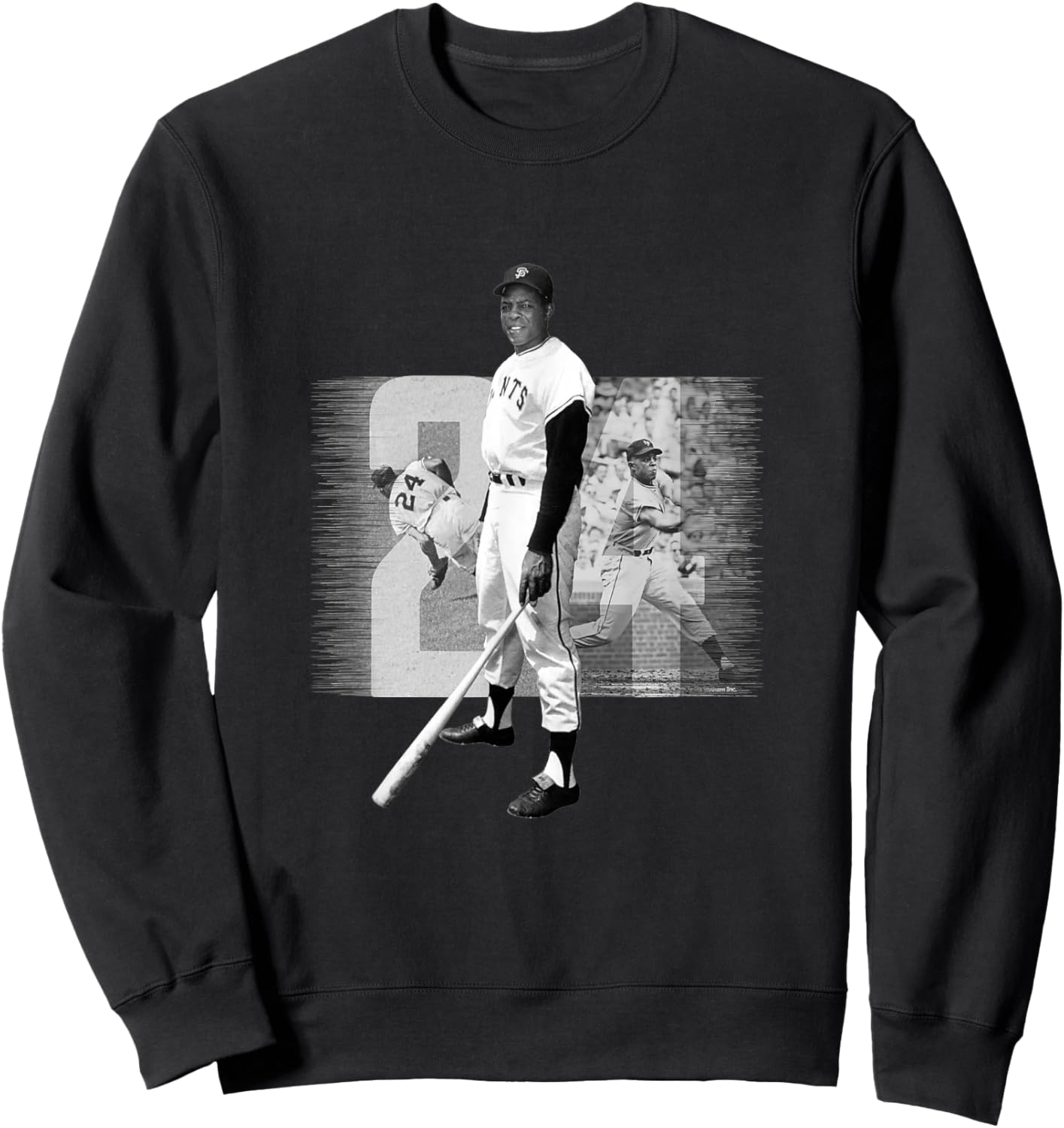 Willie Mays_001 Sweatshirt - Sweatshirt | Black