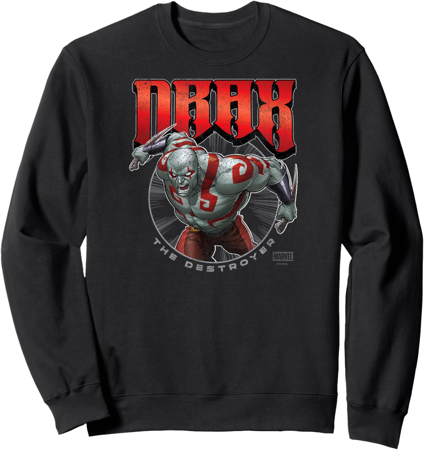 Guardians Of The Galaxy - Drax Logo Sweatshirt - Sweatshirt | Black