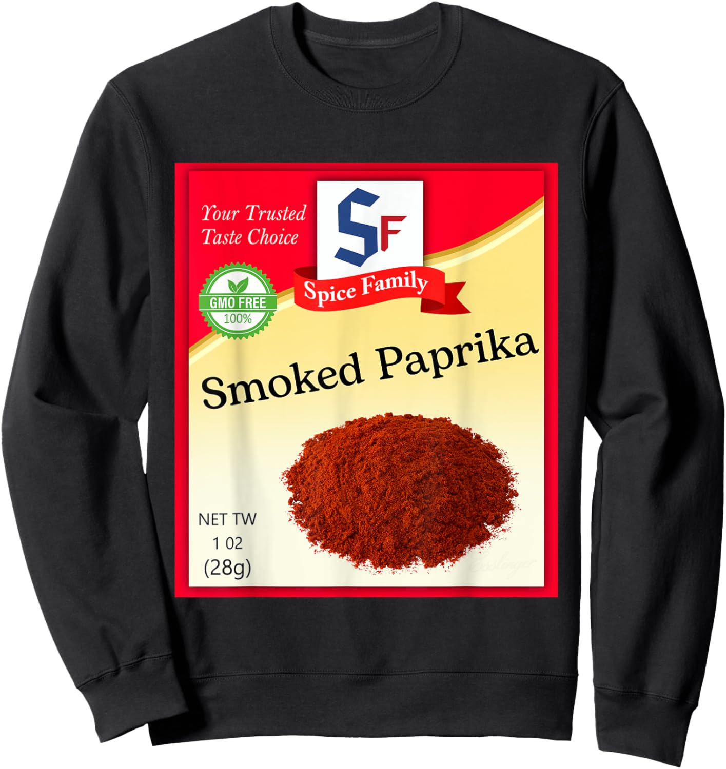 Smoked Paprika Condiment Costume Holiday Spice Costumes Sweatshirt - Sweatshirt | Black