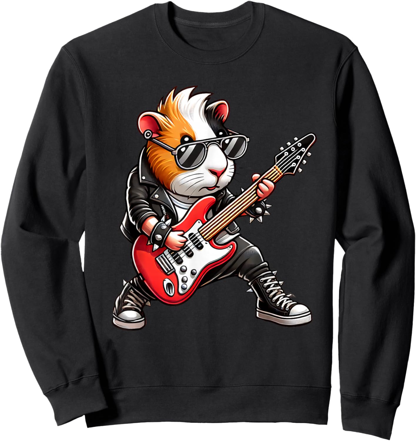 Concert Electric Guitar , Women, Kids Sweatshirt - Sweatshirt | Black