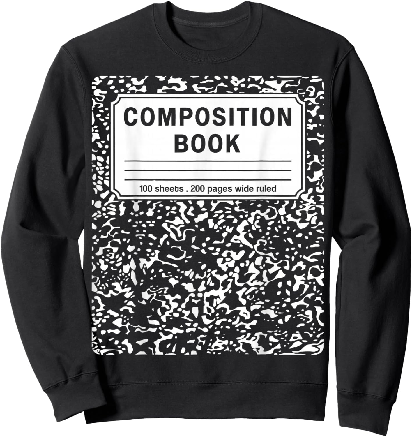 Composition Book Notebook Teachers Matching group Halloween Sweatshirt - Sweatshirt | Black