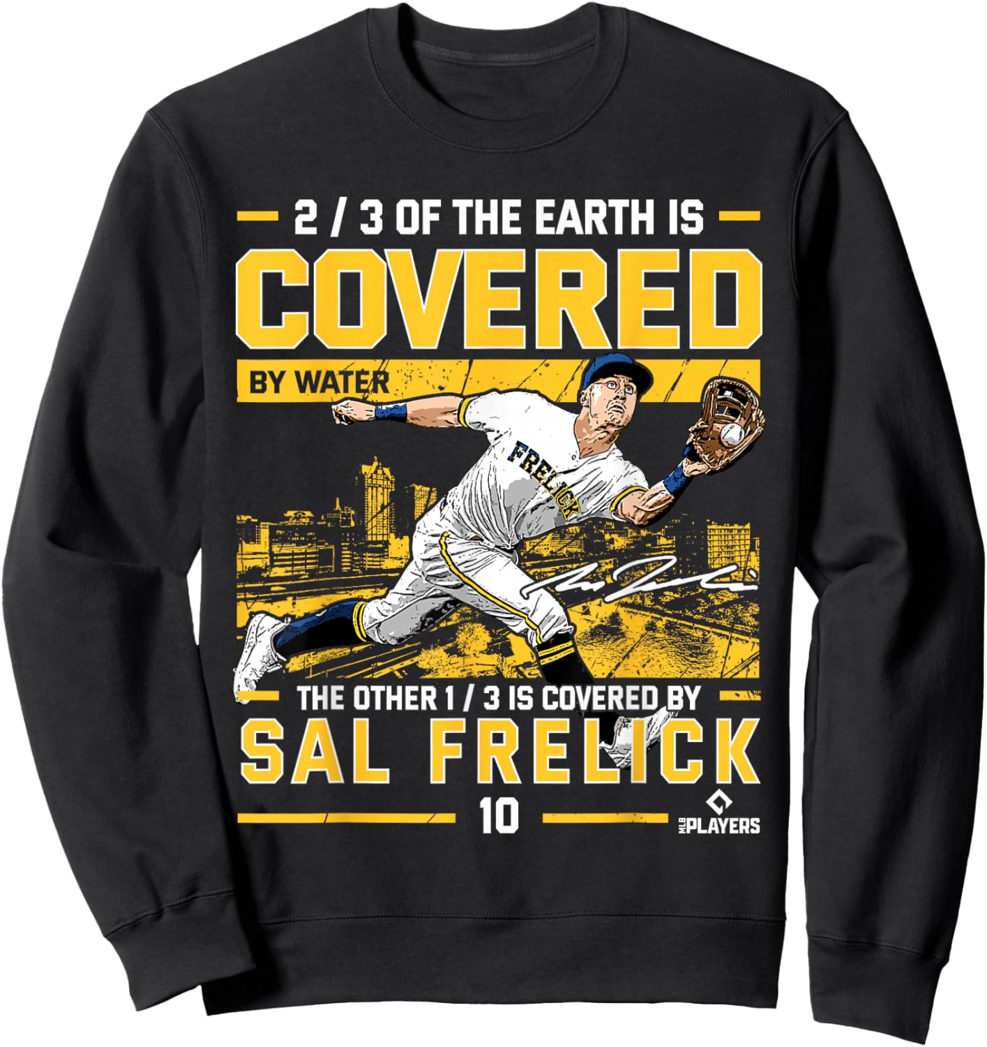 Covered Sal Frelick Milwaukee Baseball MLBPA Sweatshirt - Sweatshirt | Black