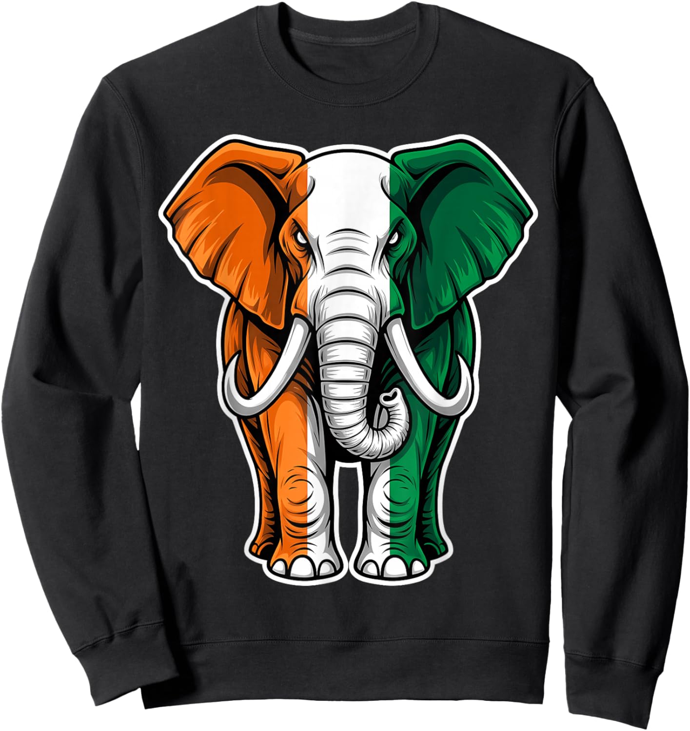 Ivory Coast Roots Ivorian Flag Cote D'Ivoire Sweatshirt - Sweatshirt | Black