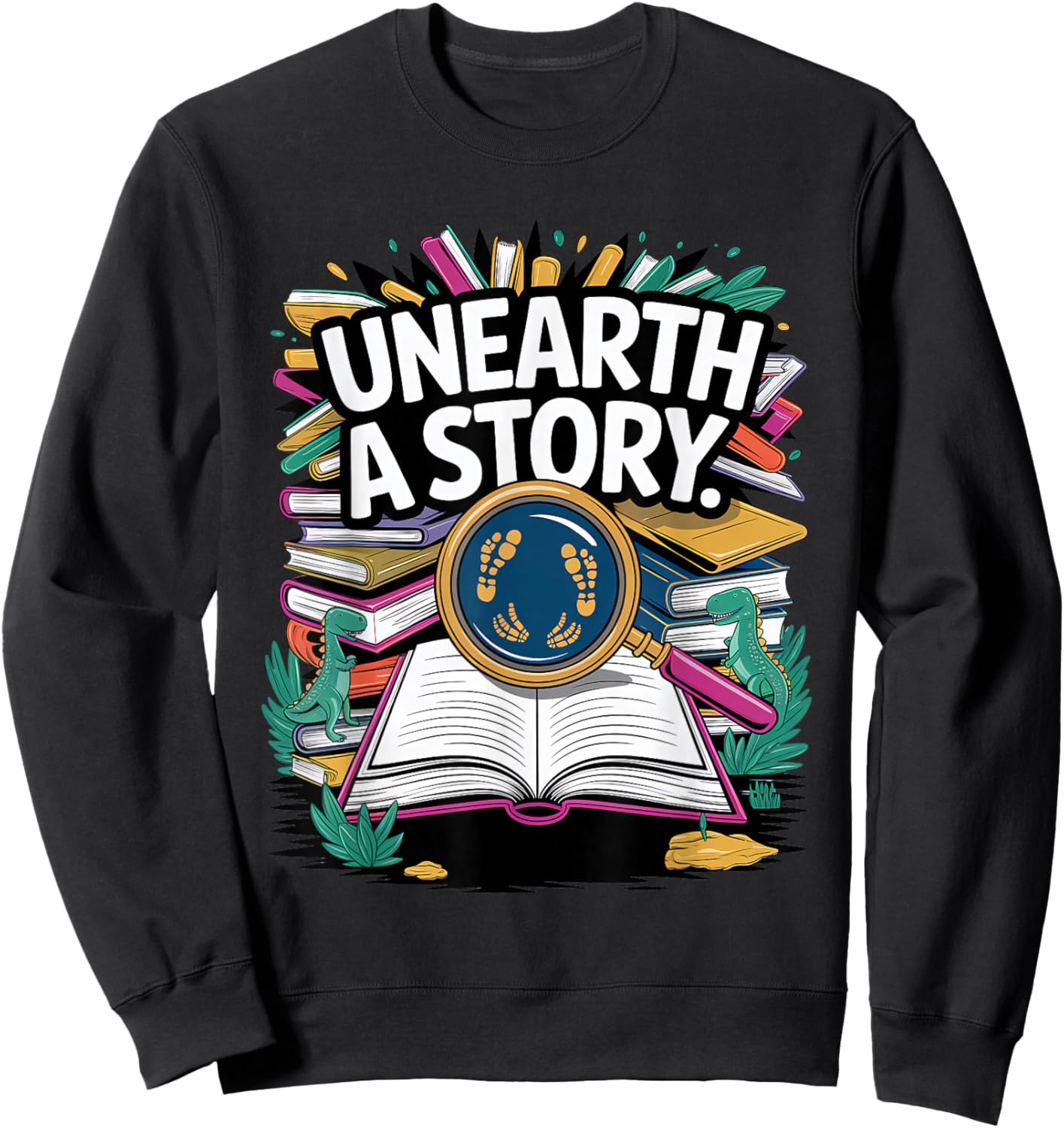 Unearth a Story (2026 Summer reading) Sweatshirt - Sweatshirt | Black