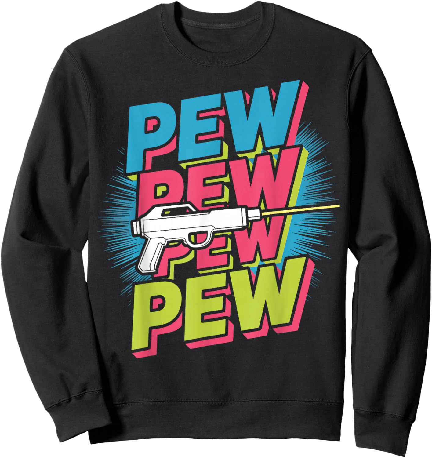 Laser Tag Player Arcade Playing Laser Tag Sweatshirt - Sweatshirt | Black