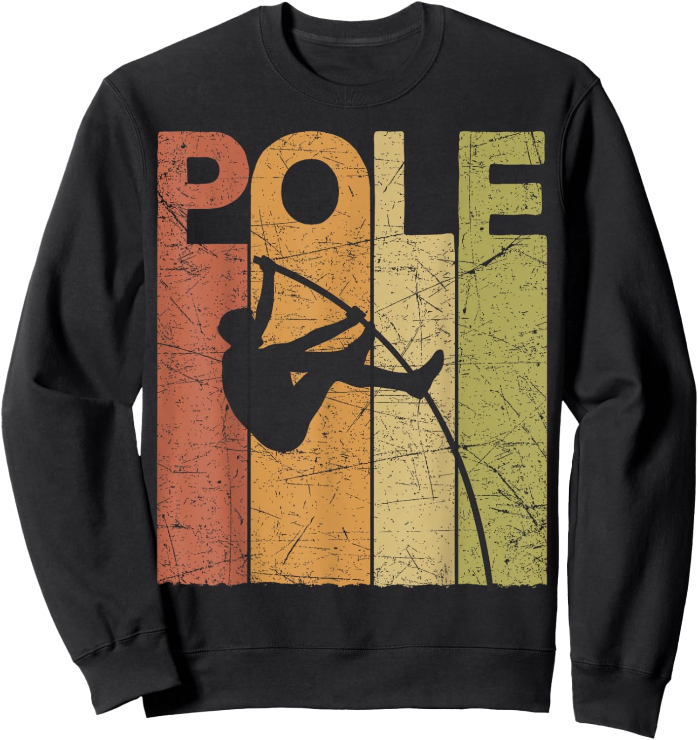 Saut à la Perche Vintage Saut à la Perche Saut à la Perche rétro Sweatshirt - Sweatshirt | Black