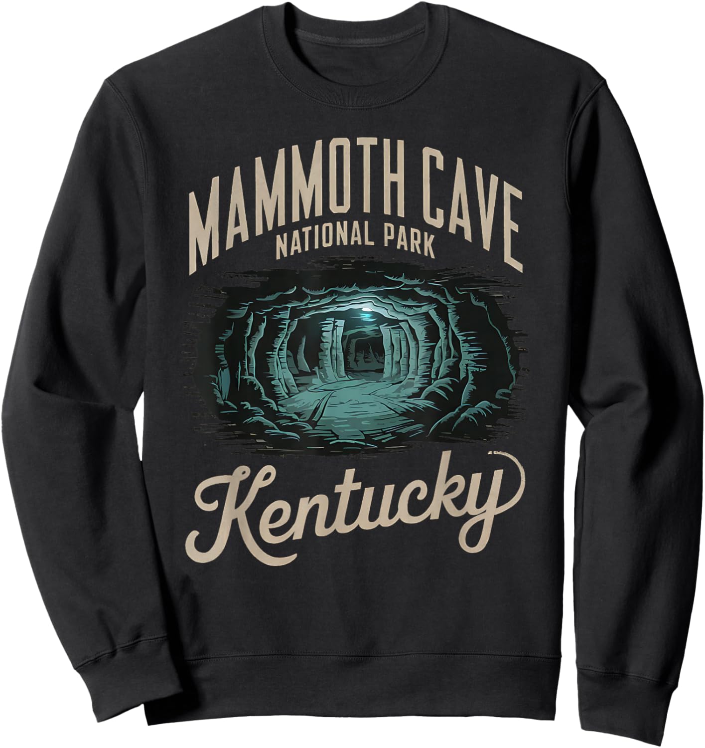 Explore Magnificent Mammoth Cave National Park Kentucky Sweatshirt - Sweatshirt | Black