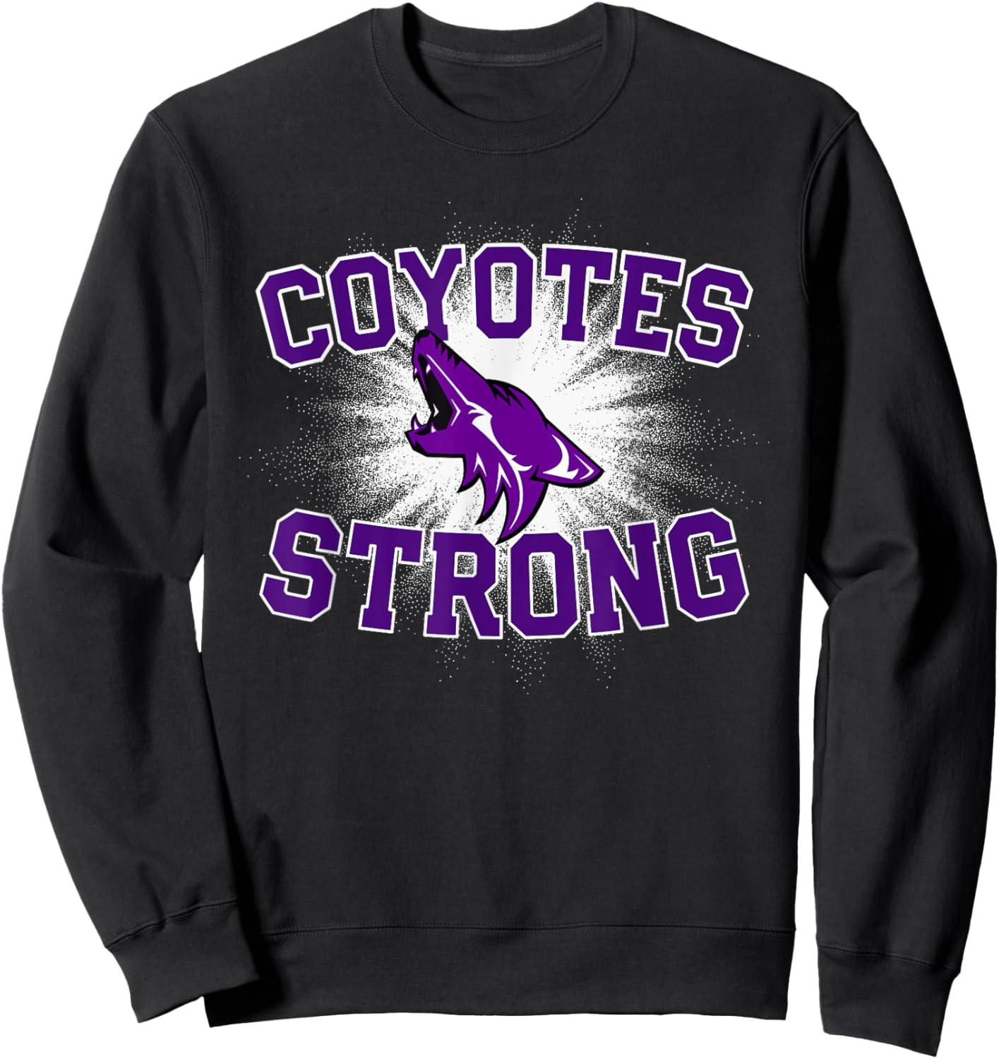 Anna Coyotes Logo Strong Flag HS Sweatshirt - Sweatshirt | Black