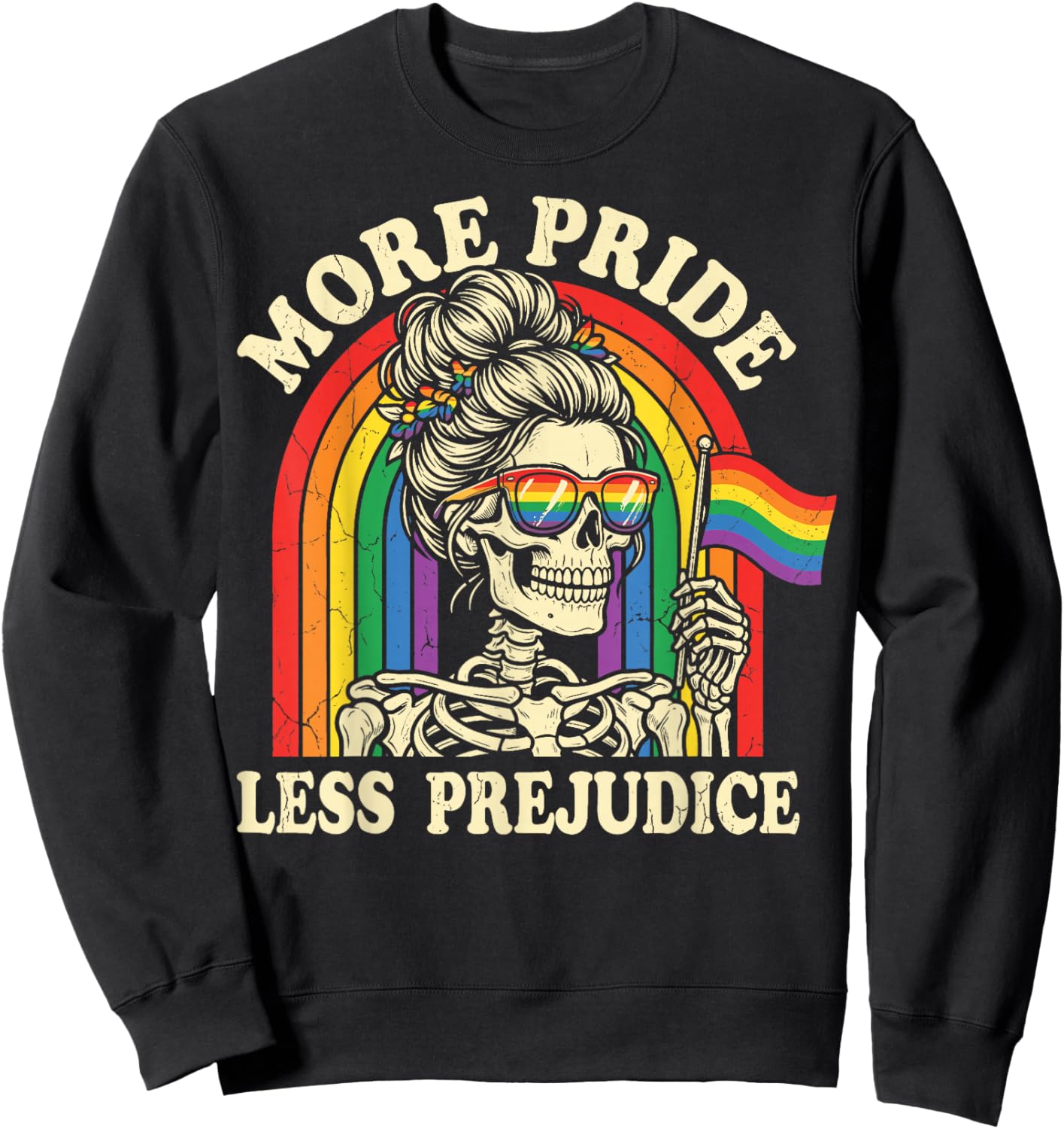 More Pride Less Prejudice Sweatshirt - Sweatshirt | Black
